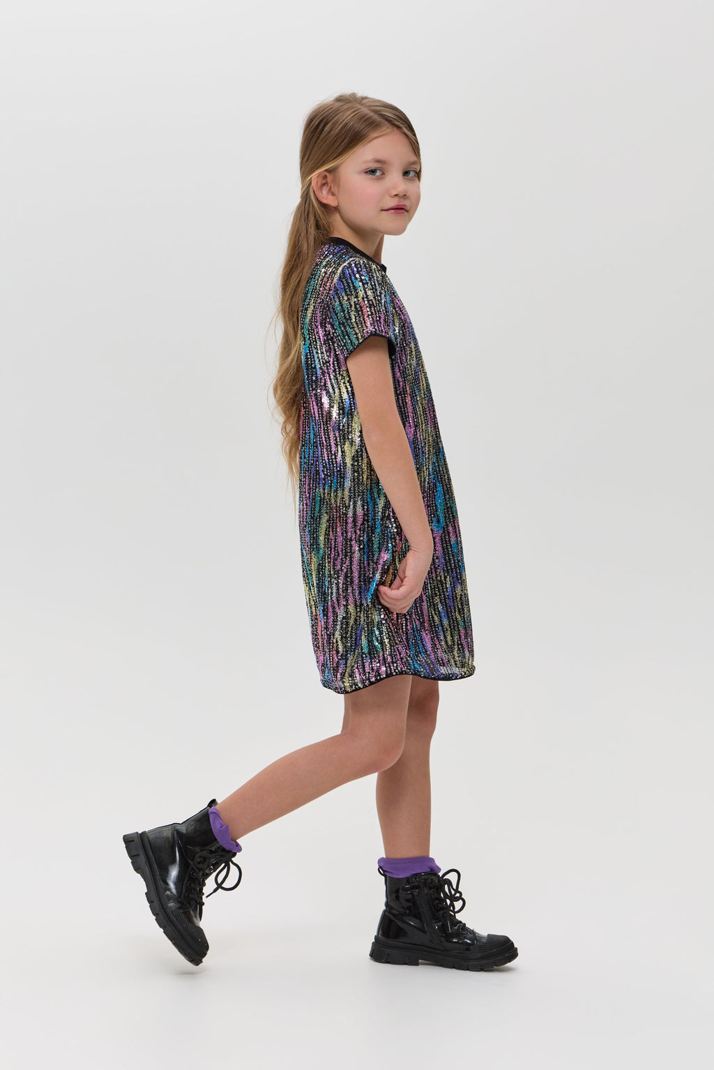 Sequins Cocktail Dress, multicolour