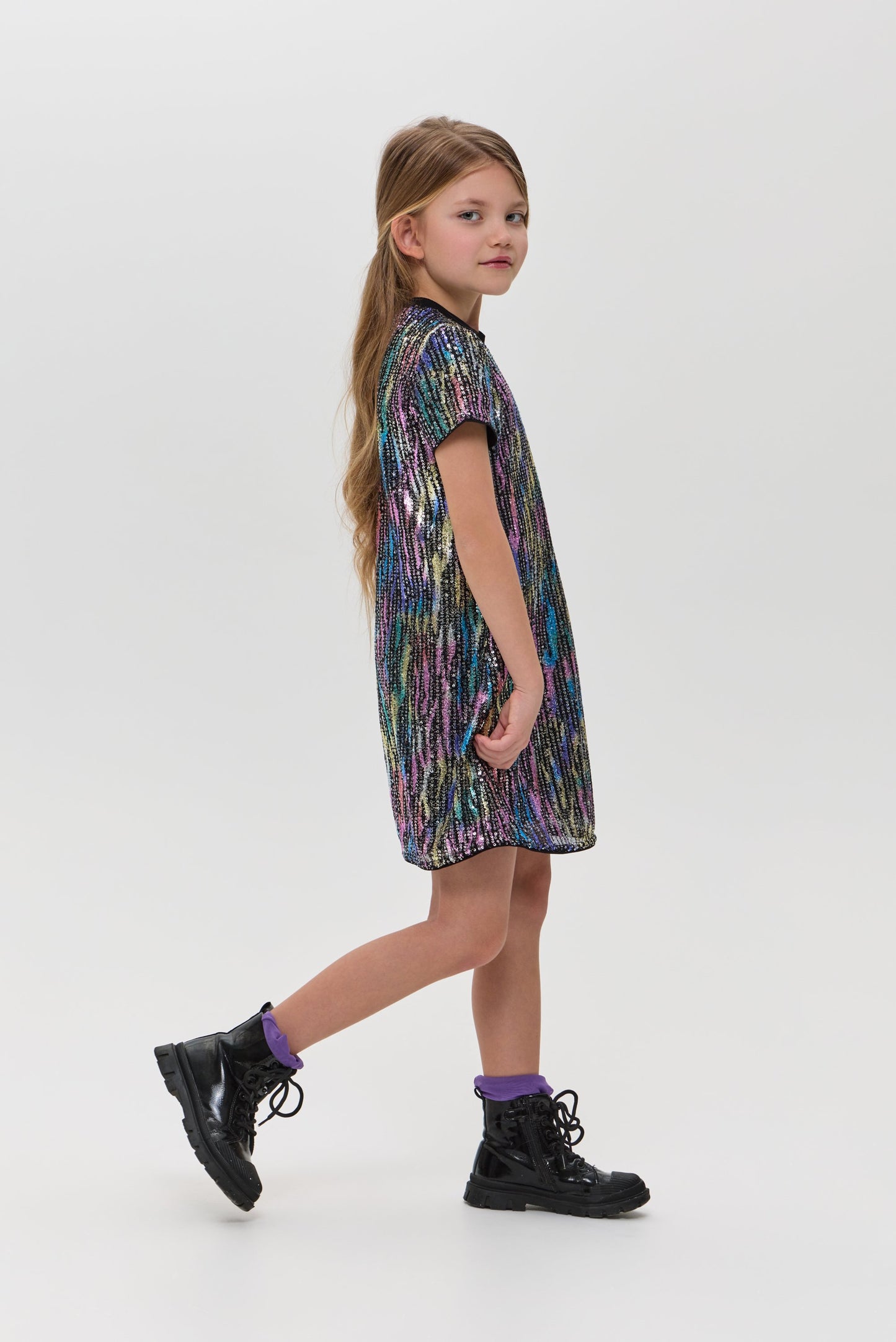 Sequins Cocktail Dress, multicolour