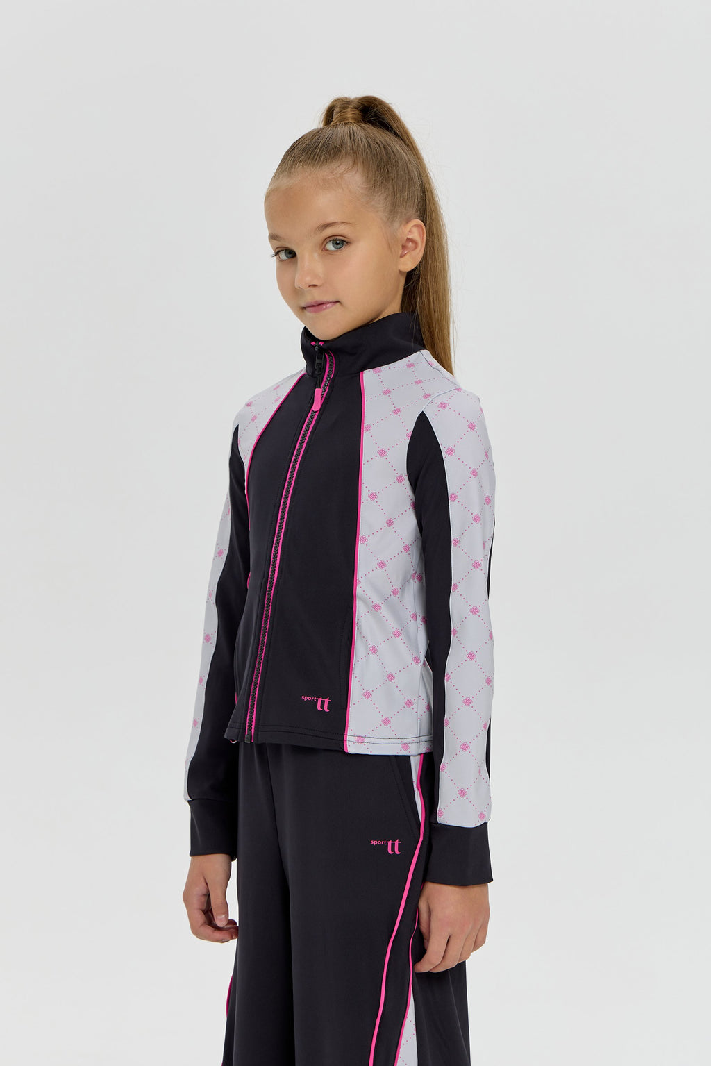 Girls black color-block Dri-FIT Tracksuit