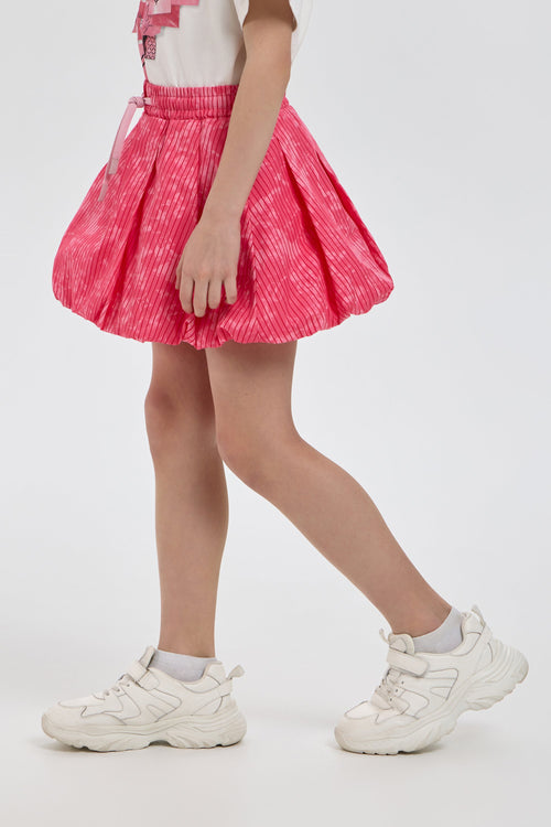 Balloon Skirt with Branded Print