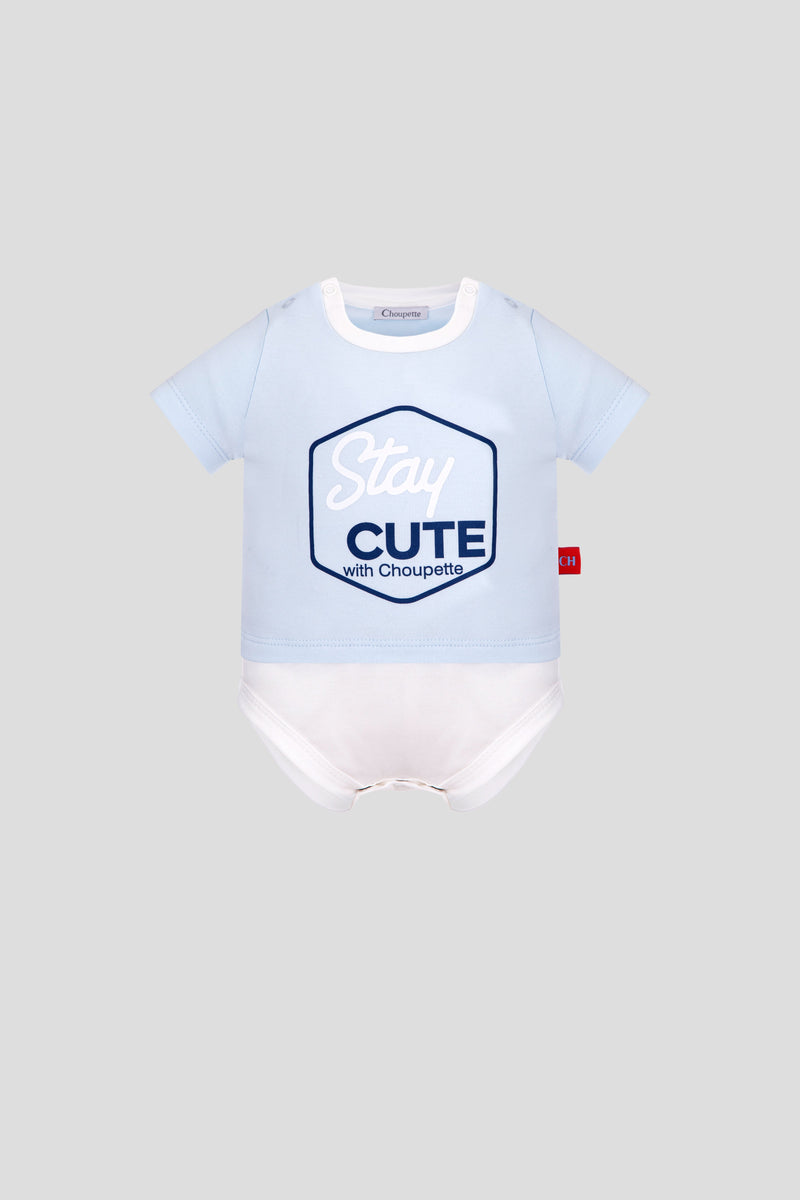 Printed Bodysuit, blue
