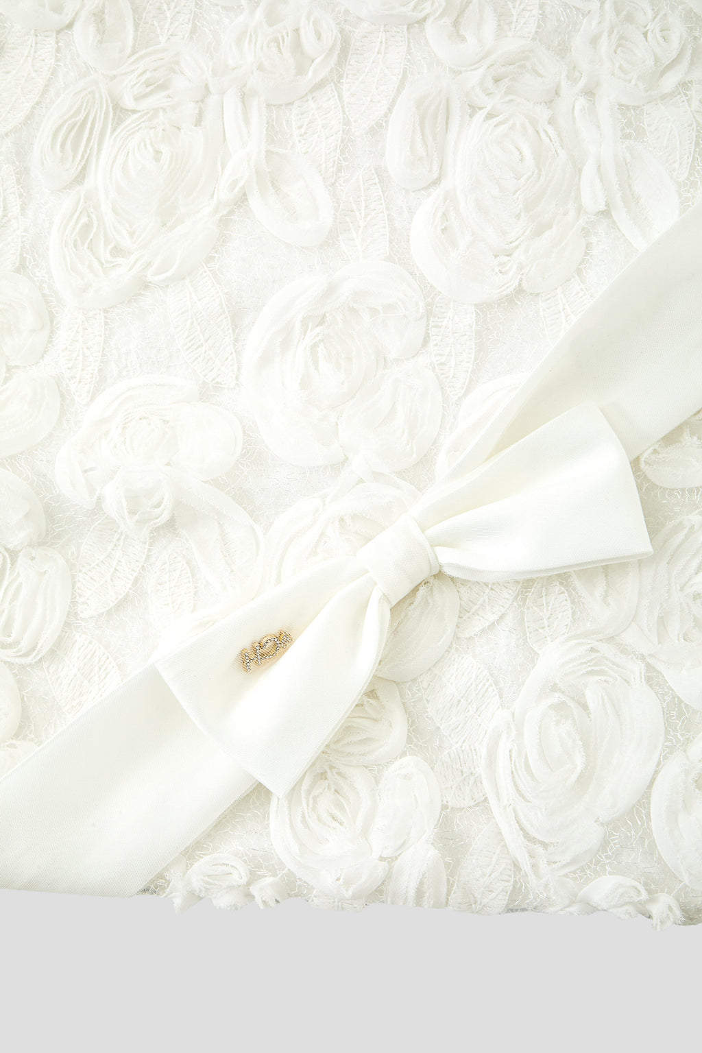 Elegant Lace Blanket Decorated with Bow