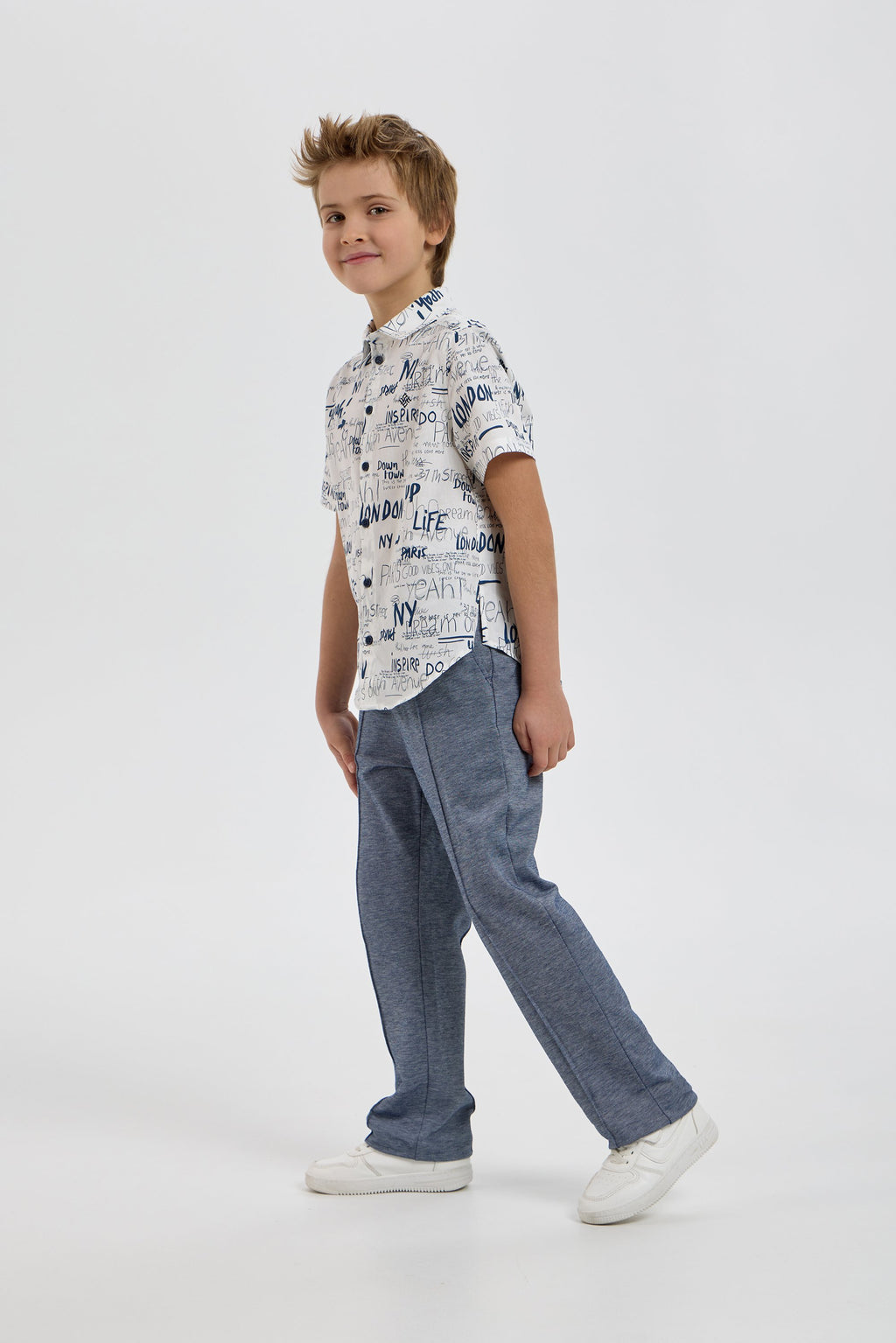 Smart Polo Shirt with AOP