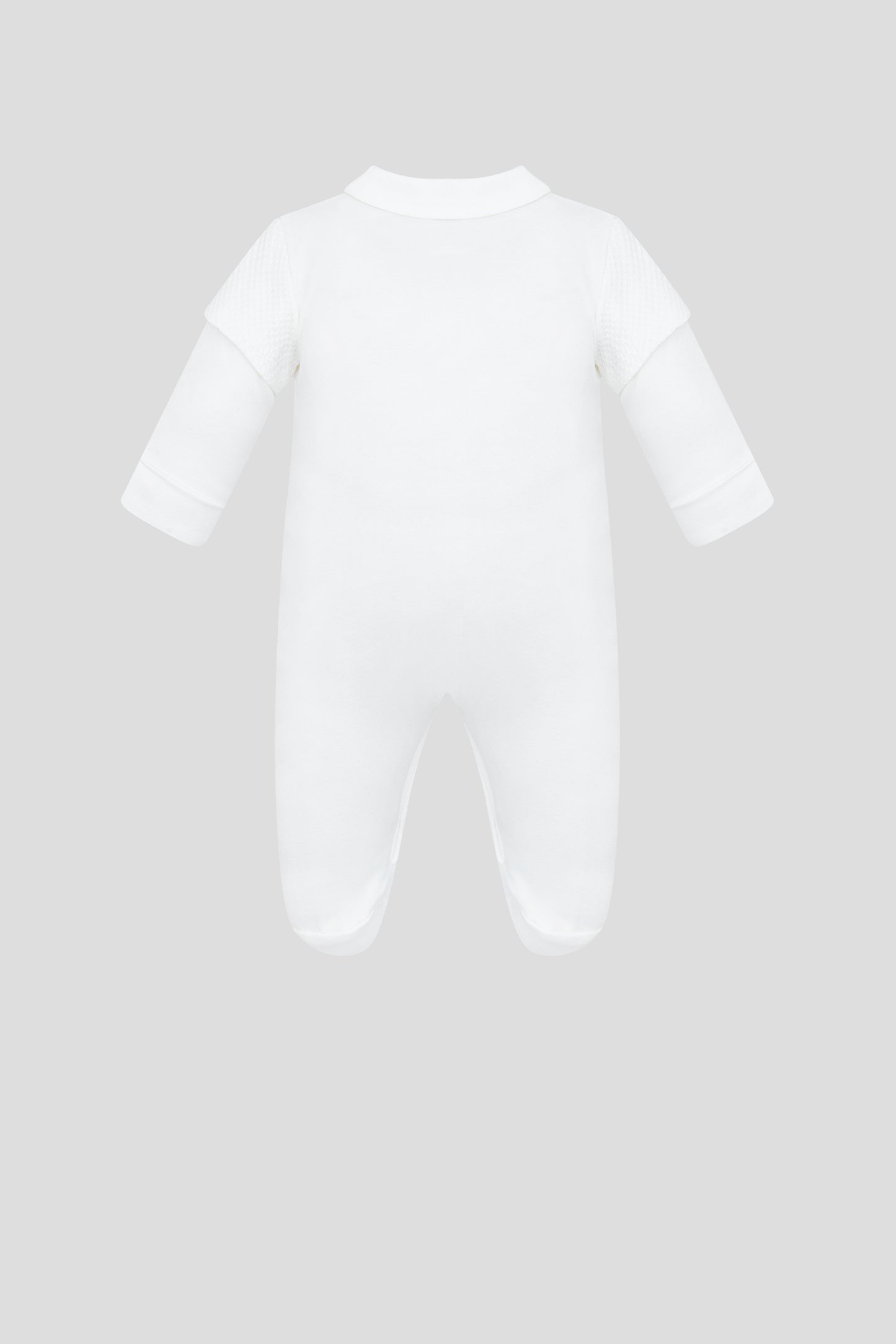 Blazer Immitation Bow Decorated Overalls and Bonnet