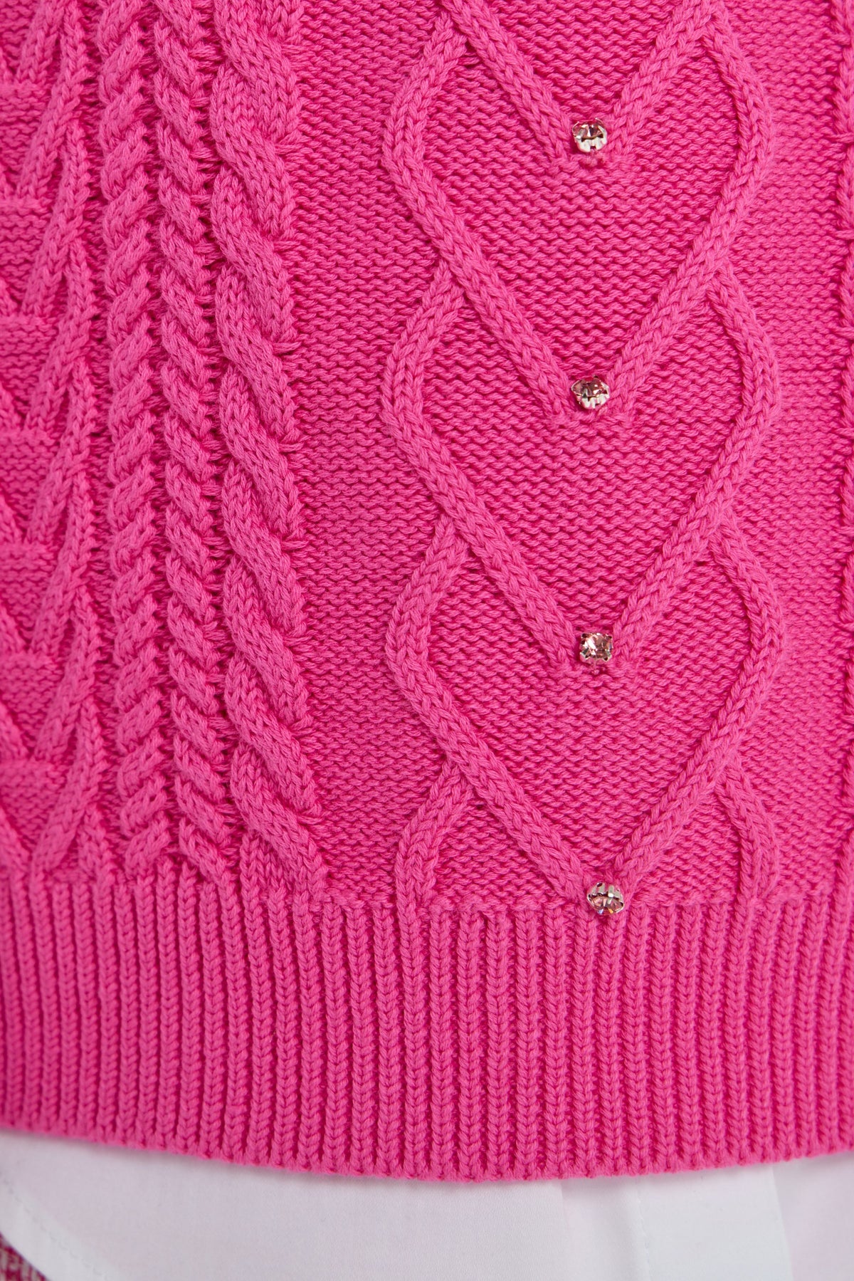 Smart Knitted Vest with Crystals for girls