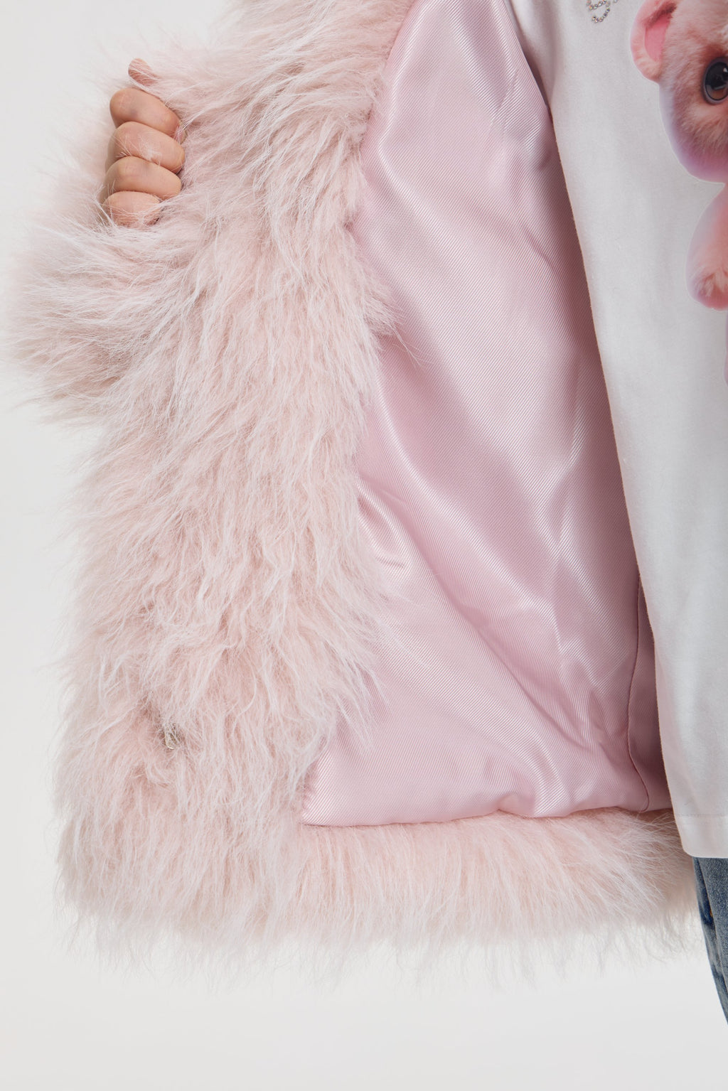Pink Faux fur Jacket