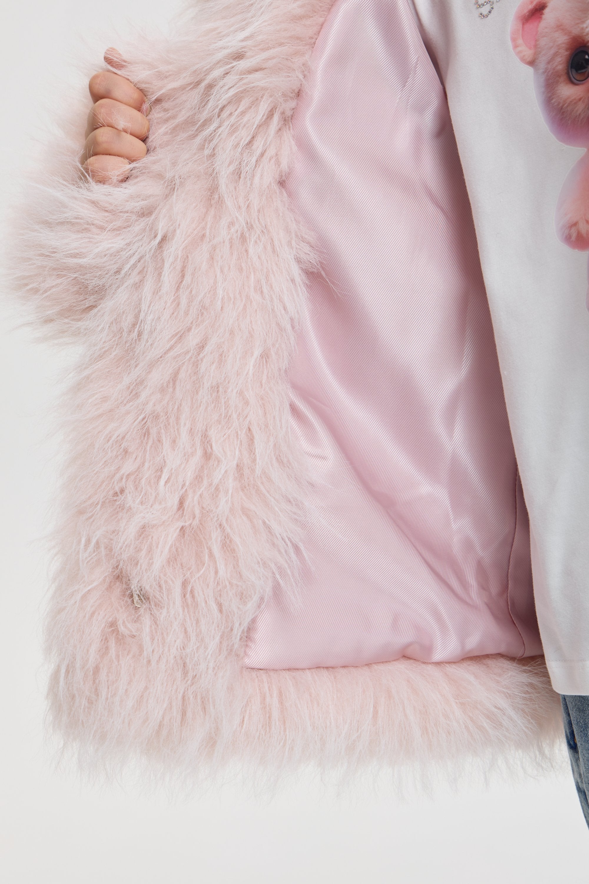 Pink Faux fur Jacket