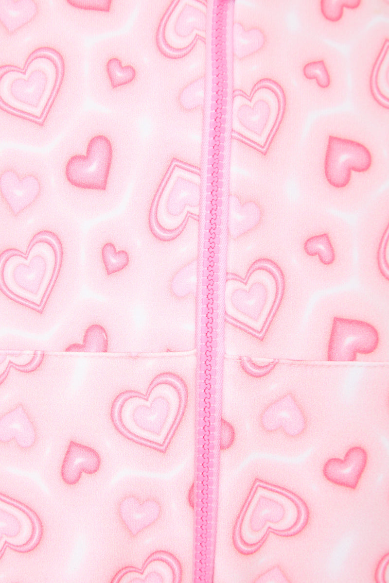 Heart AOP Overall, pink
