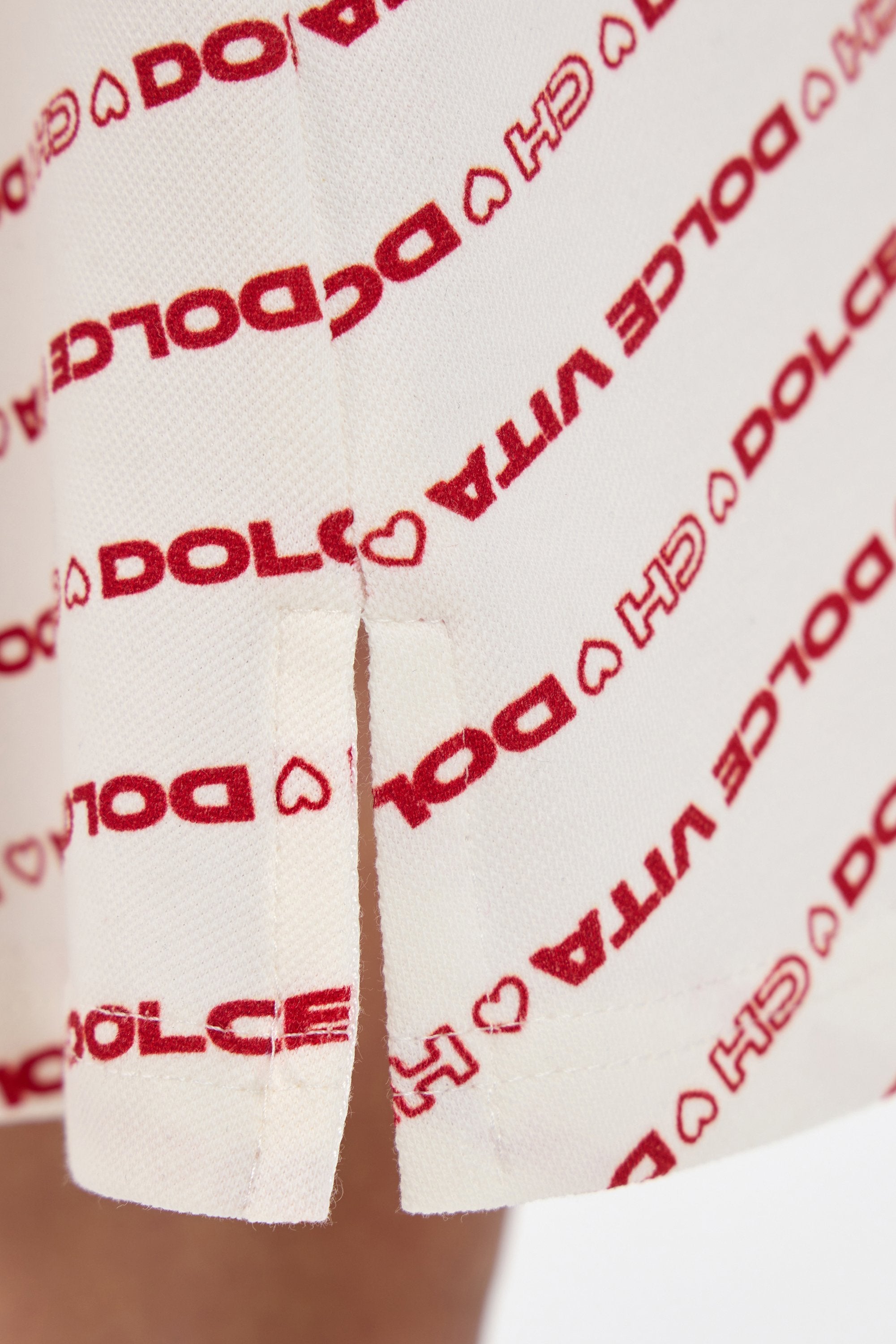 Branded Print Polo Dress