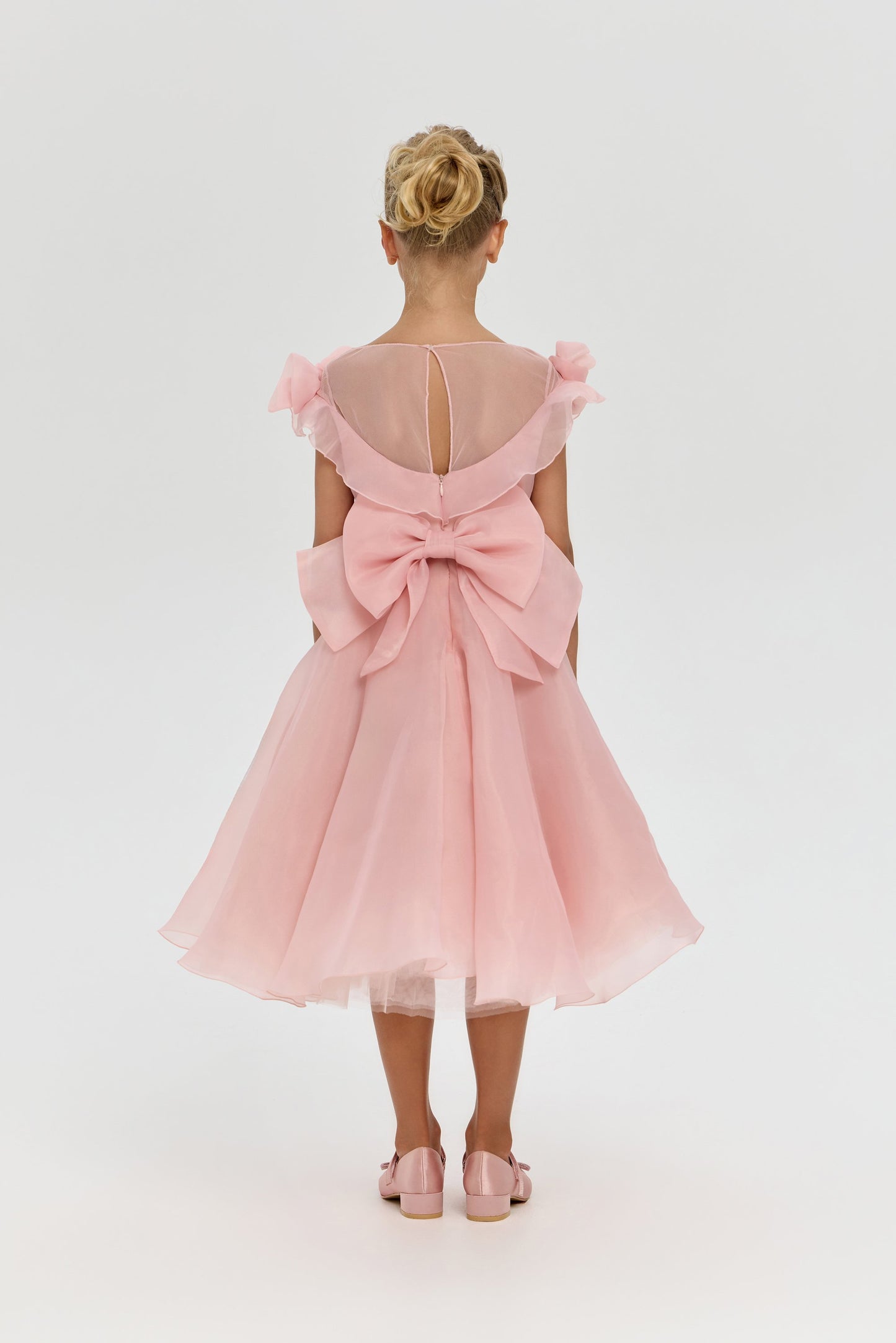 Exclusive 3D Flowers Full Length Dress