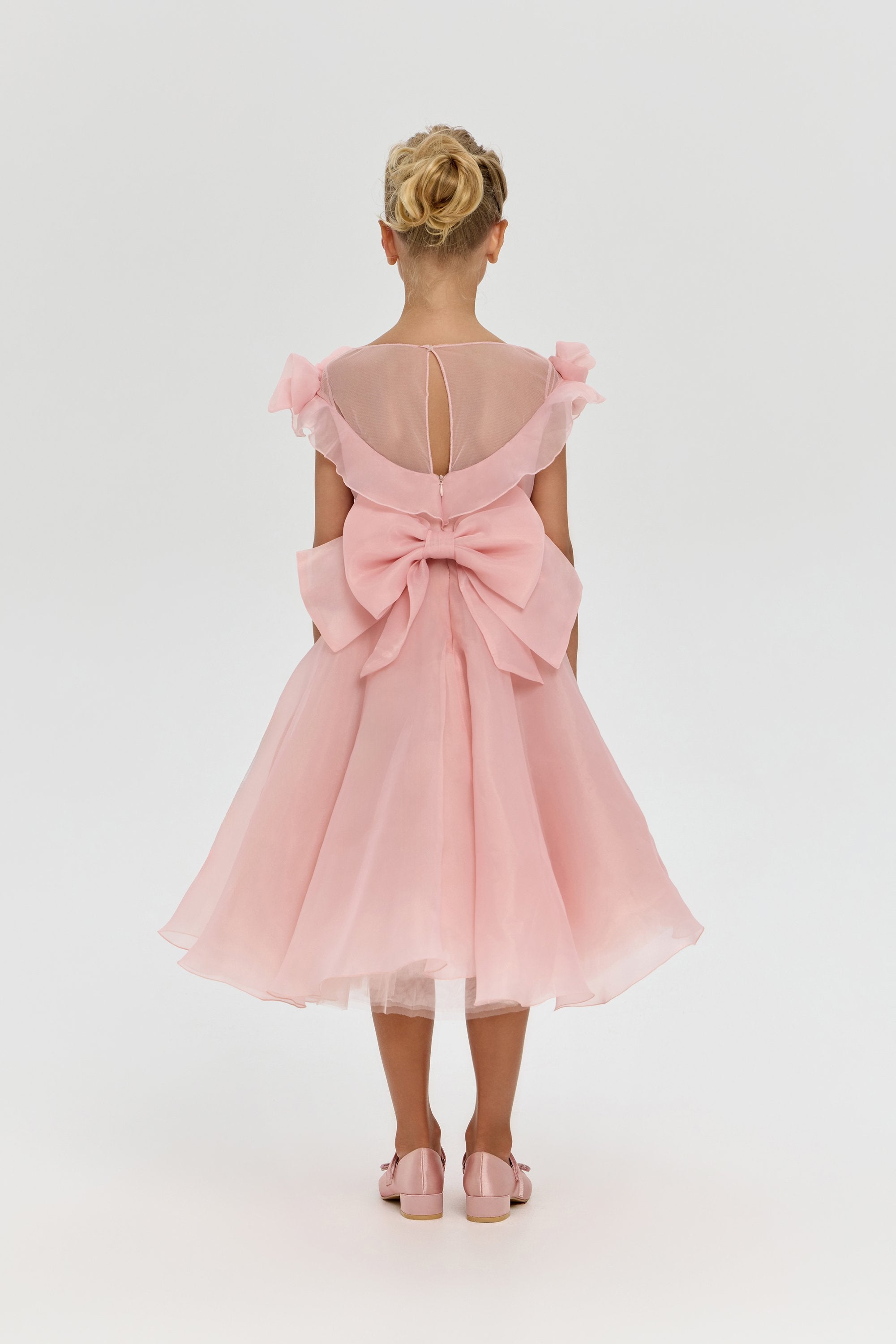 Exclusive 3D Flowers Full Length Dress