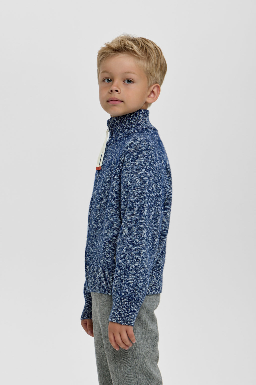 Knitted Sweater with Zip