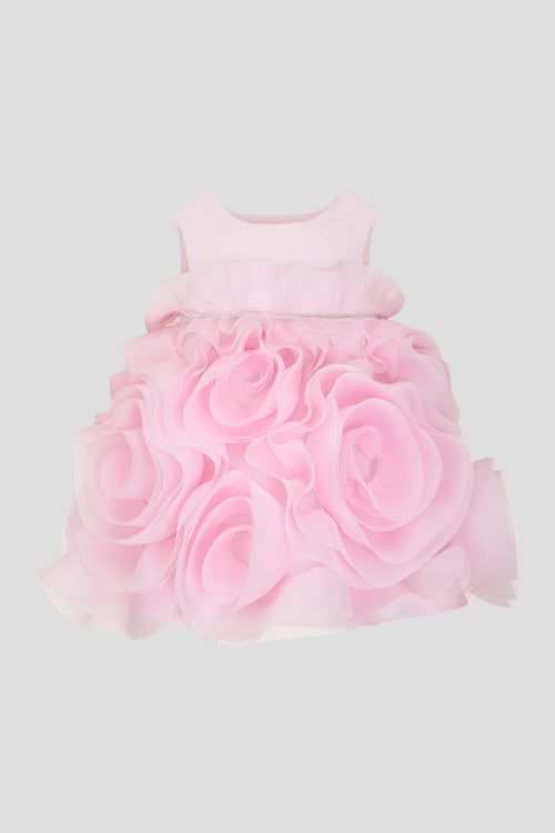 3D Rose Dress for baby girl