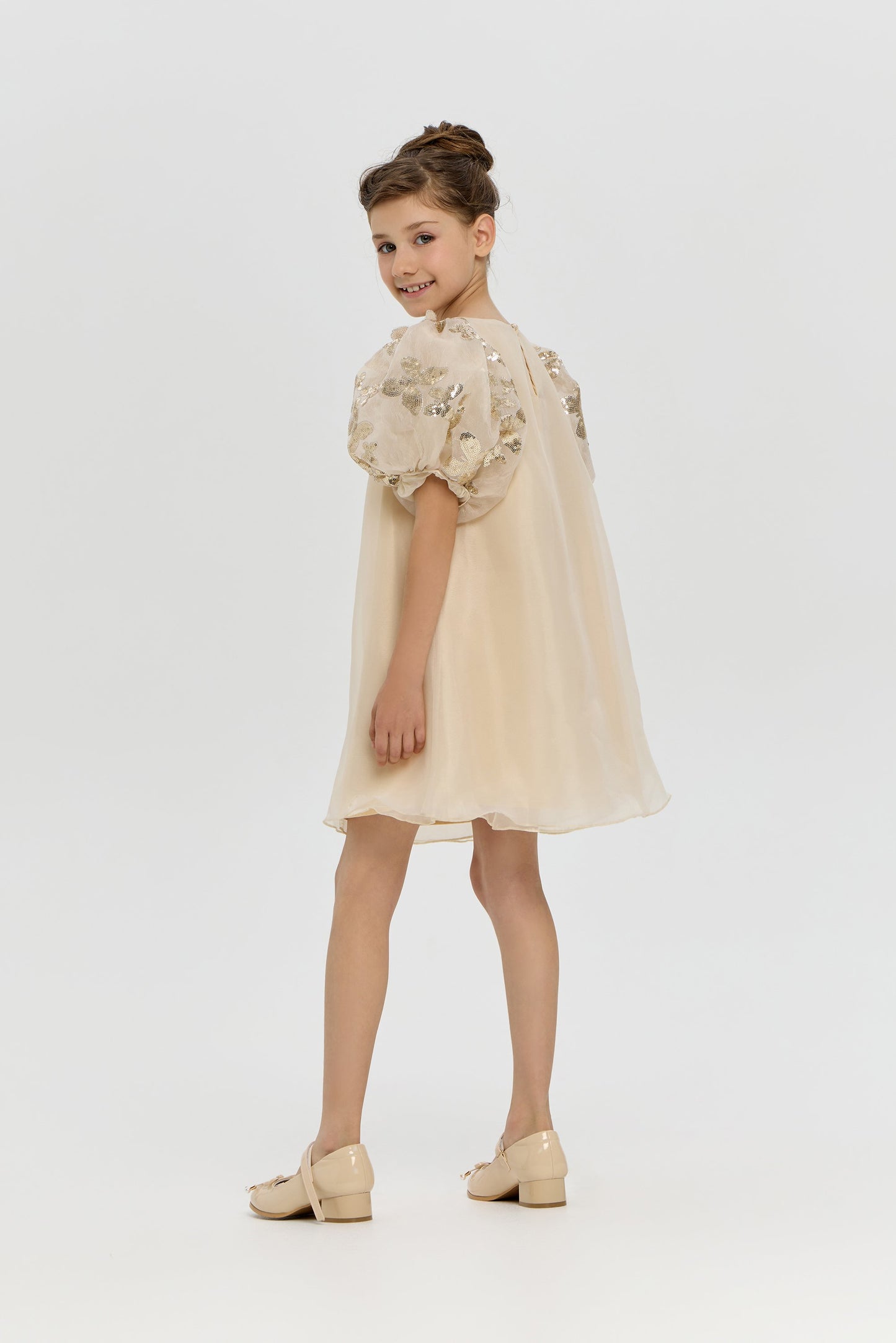 3D Butterflies Sequins Decorated Dress