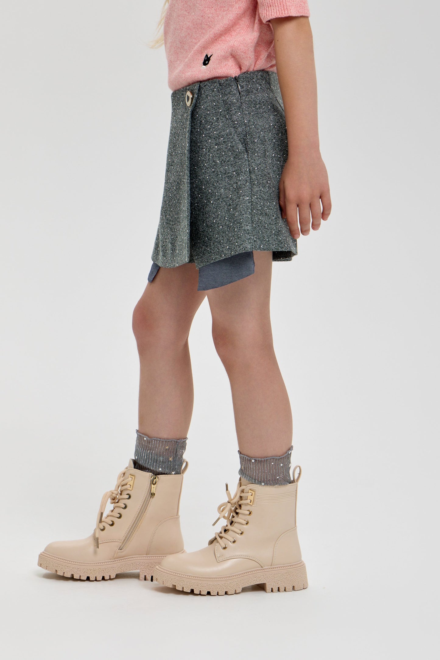 Sequins Decorated Shorts-Skirt