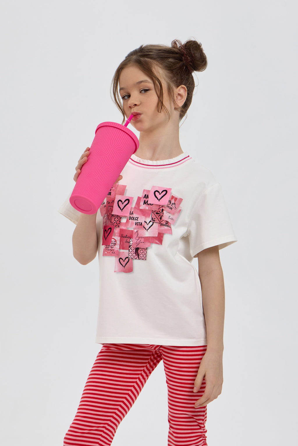 Heart Post-Its T-Shirt for girl