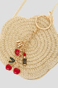 Purse "Flower" with keychain charm