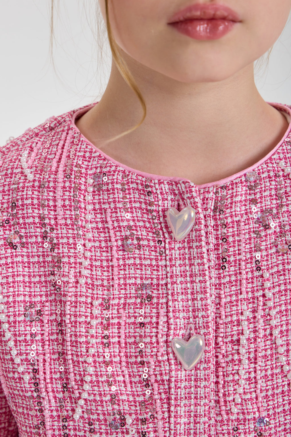 Charming Decorated Tweed Set (Jacket and Skort)