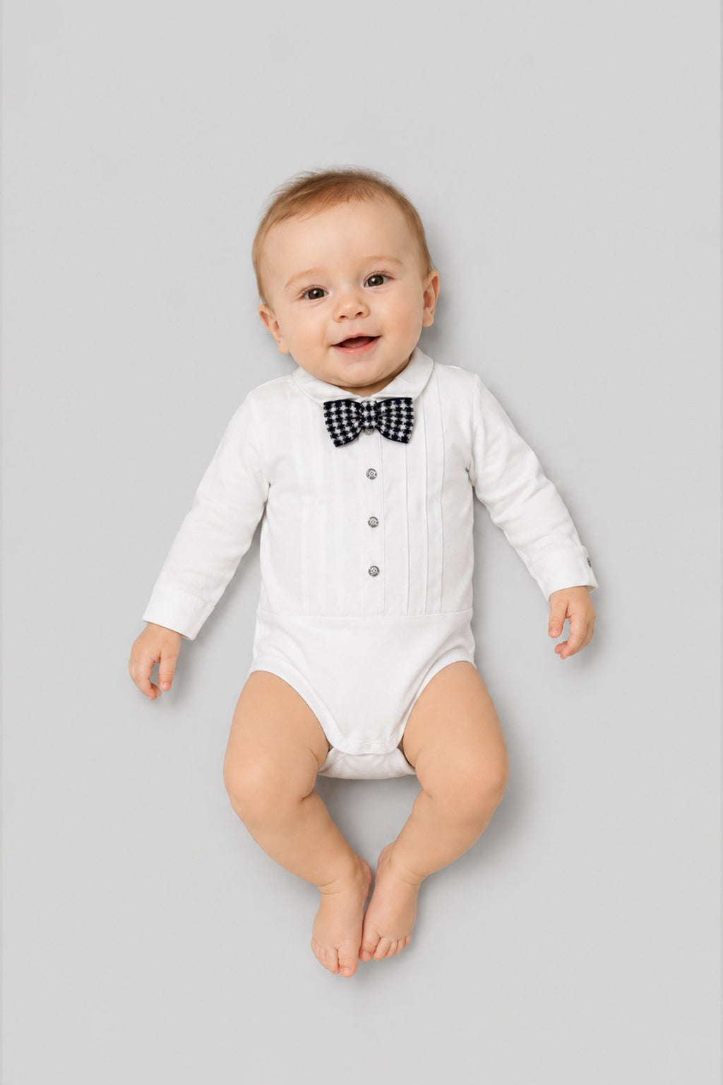 Smart Bodysuit with bow-tie for baby boy