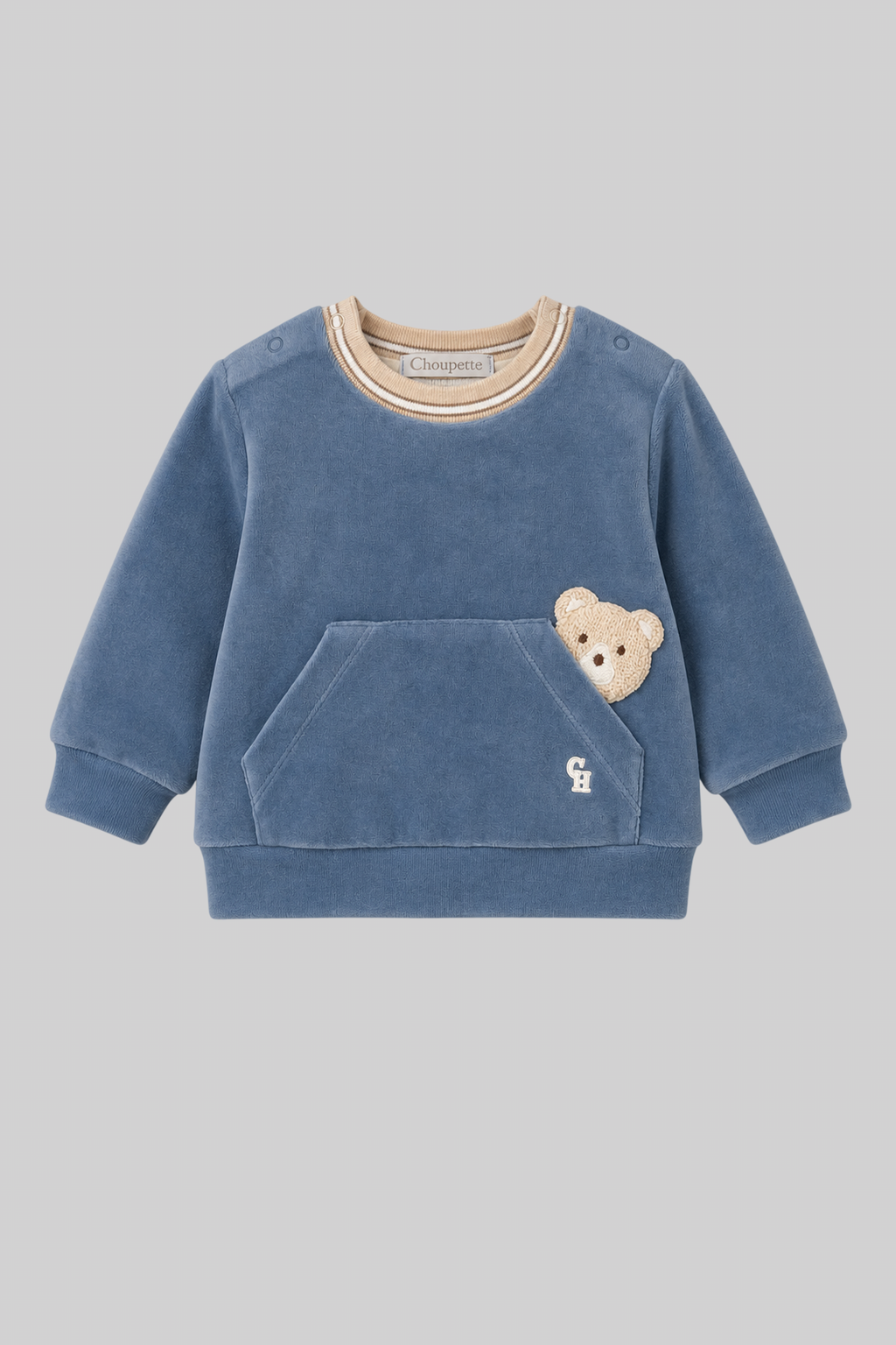 Velour Tracksuit ( Sweatshirt and Pants ) for baby boy