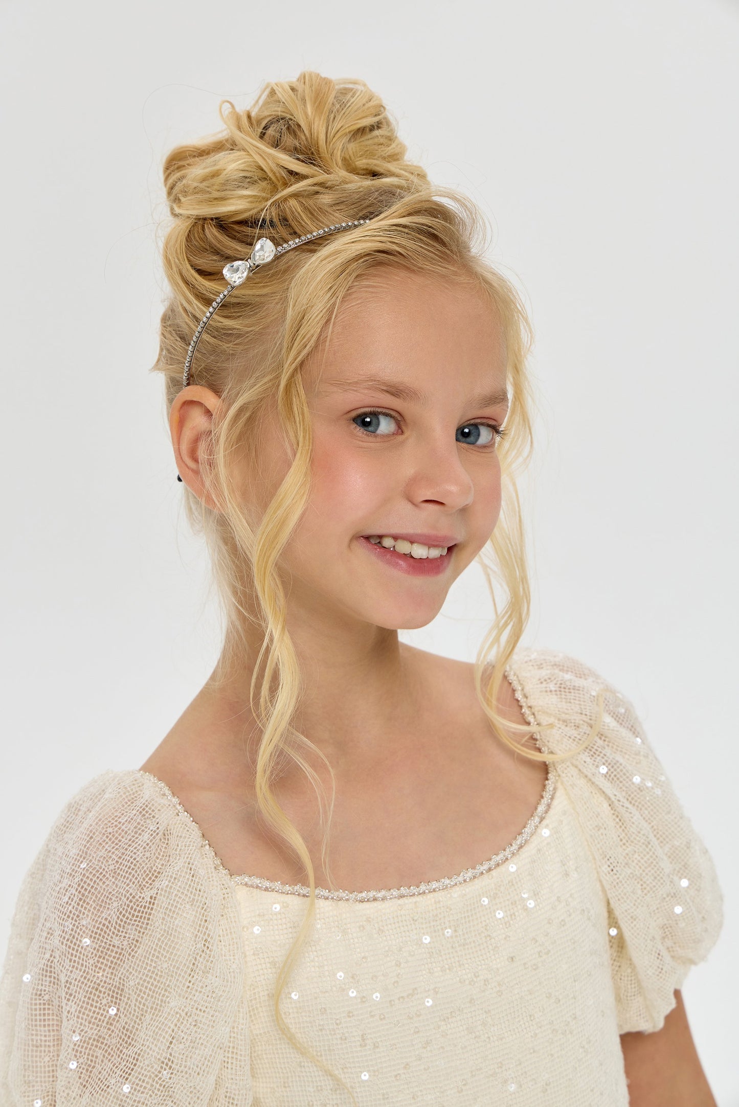 Bow Decorated Rhinestones Headband