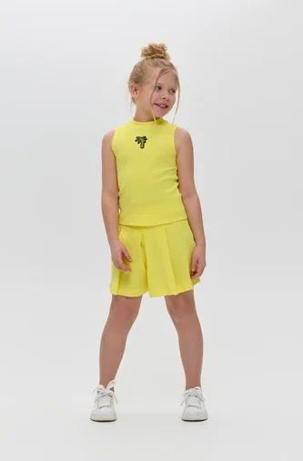 Summer top and shorts set, yellow