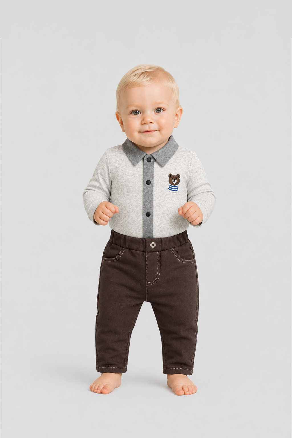 Trousers twill for baby boy