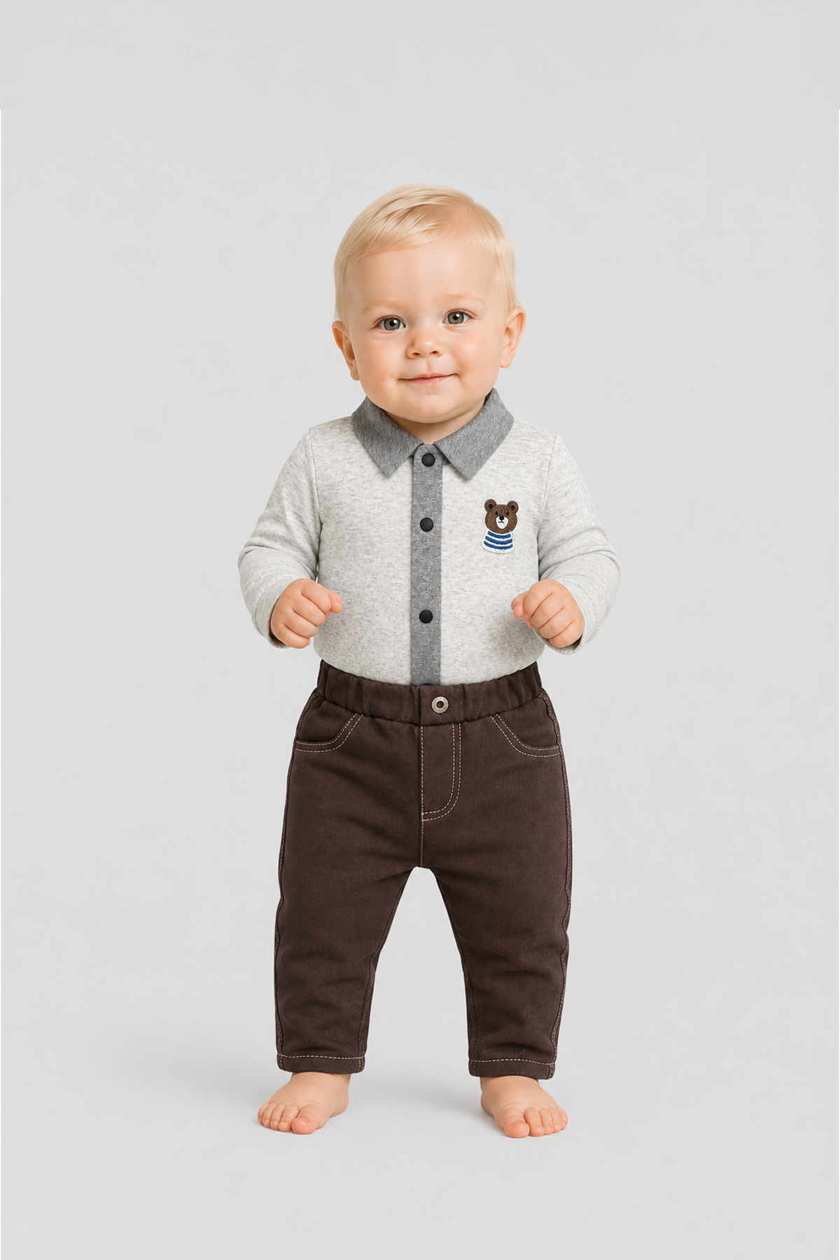 Trousers twill for baby boy