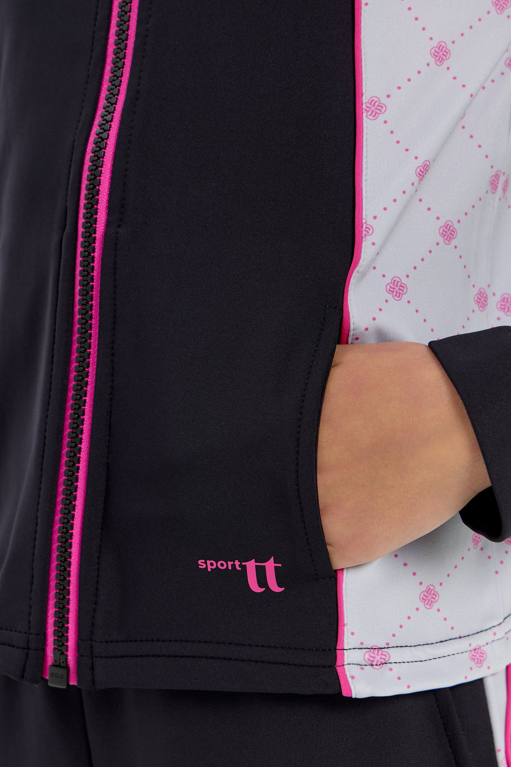 Girls black color-block Dri-FIT Tracksuit