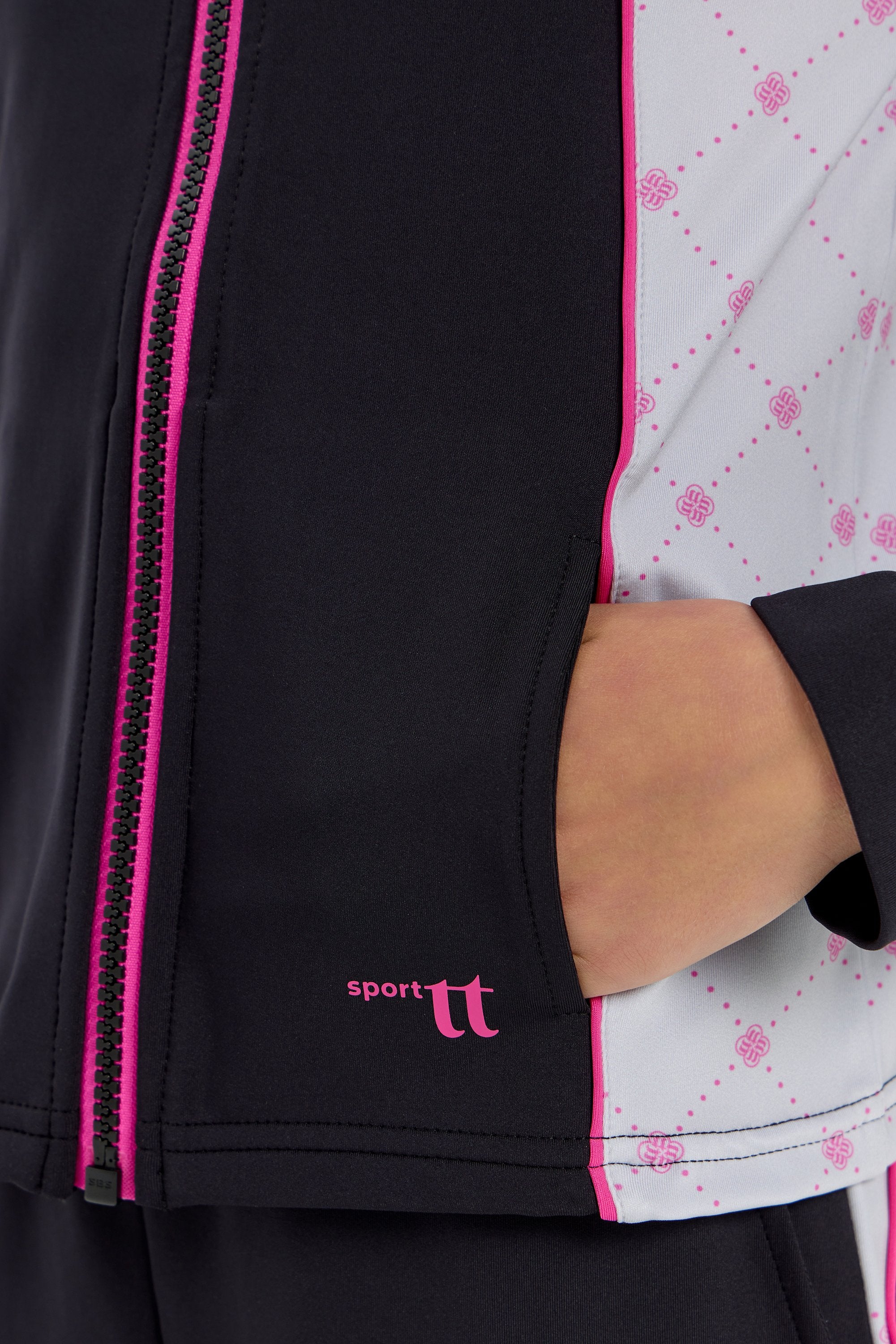 Girls black color-block Dri-FIT Tracksuit