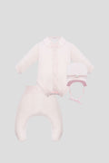 Set: Bodysuit, pants and Bonnet