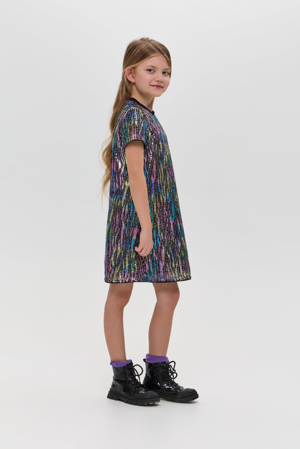 Sequins Cocktail Dress, multicolour