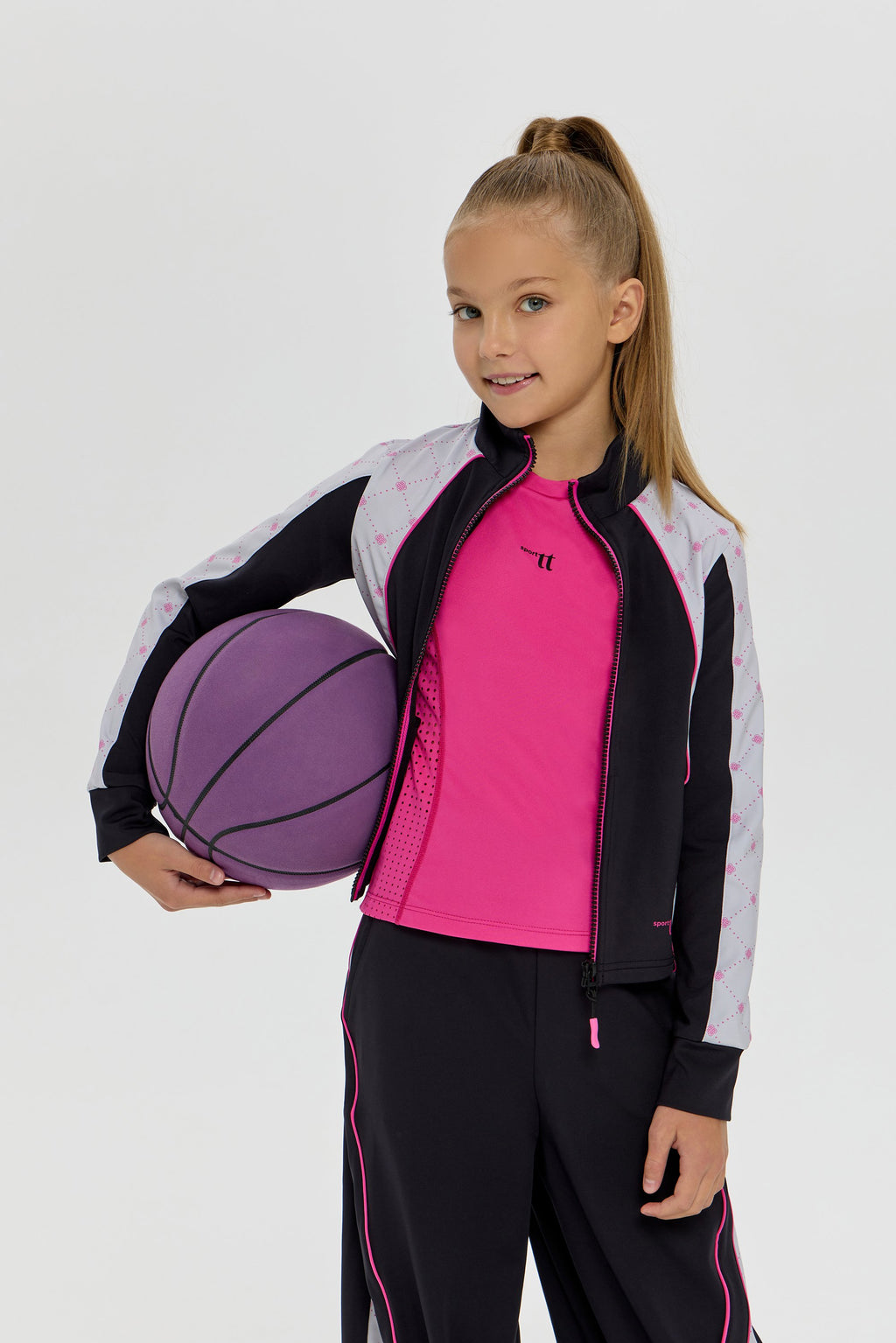 Girls black color-block Dri-FIT Tracksuit