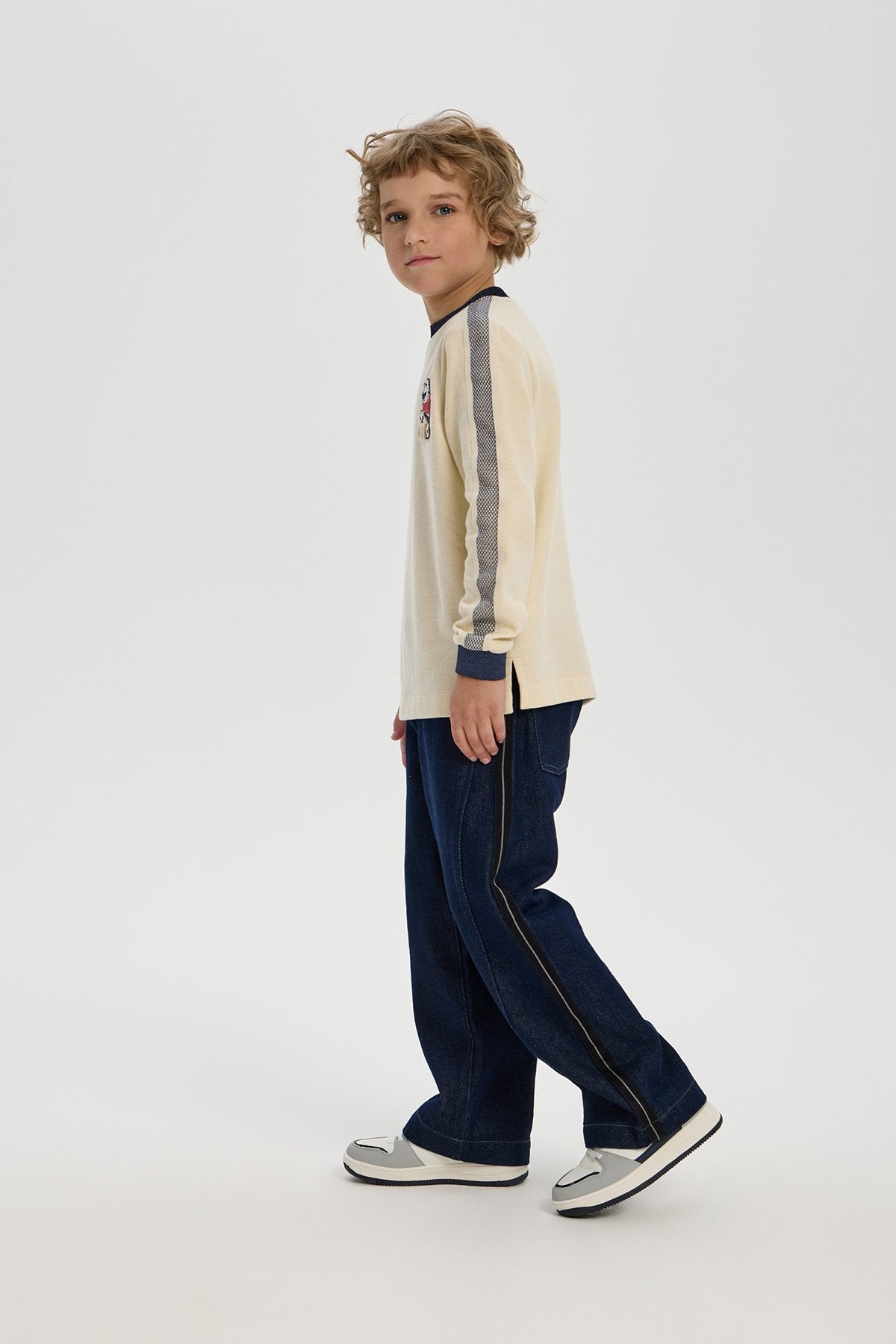 Textured Jumper with Dog Applique