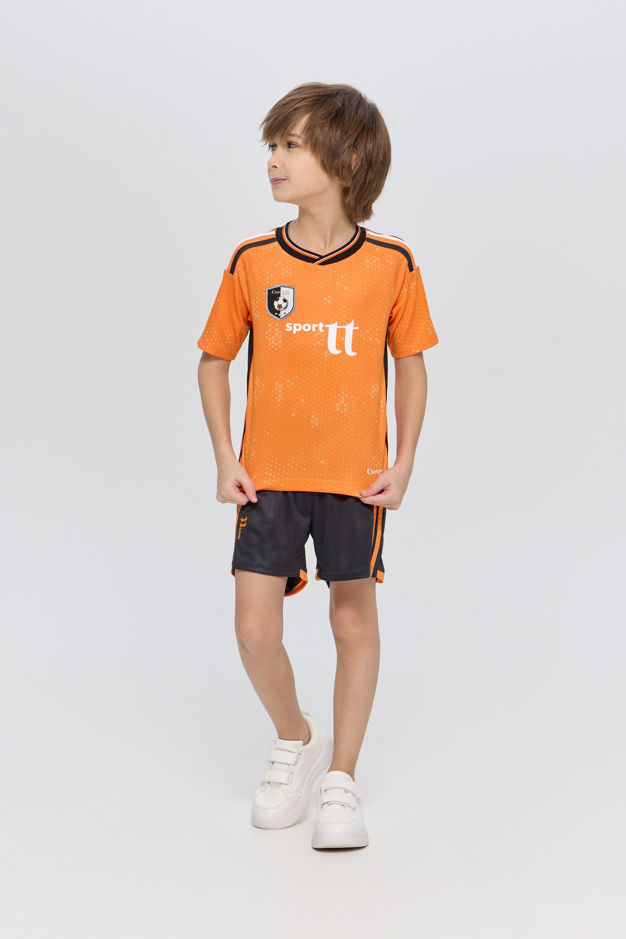 Sport Set with Orange Jersey and Black Matching Shorts