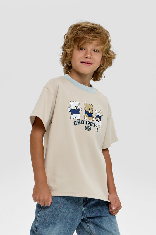 Printed Teddy T-Shirt