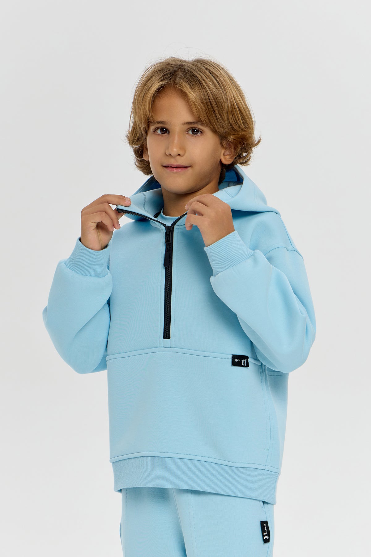 Sky blue Tracksuit (hoodie and pants) for kids