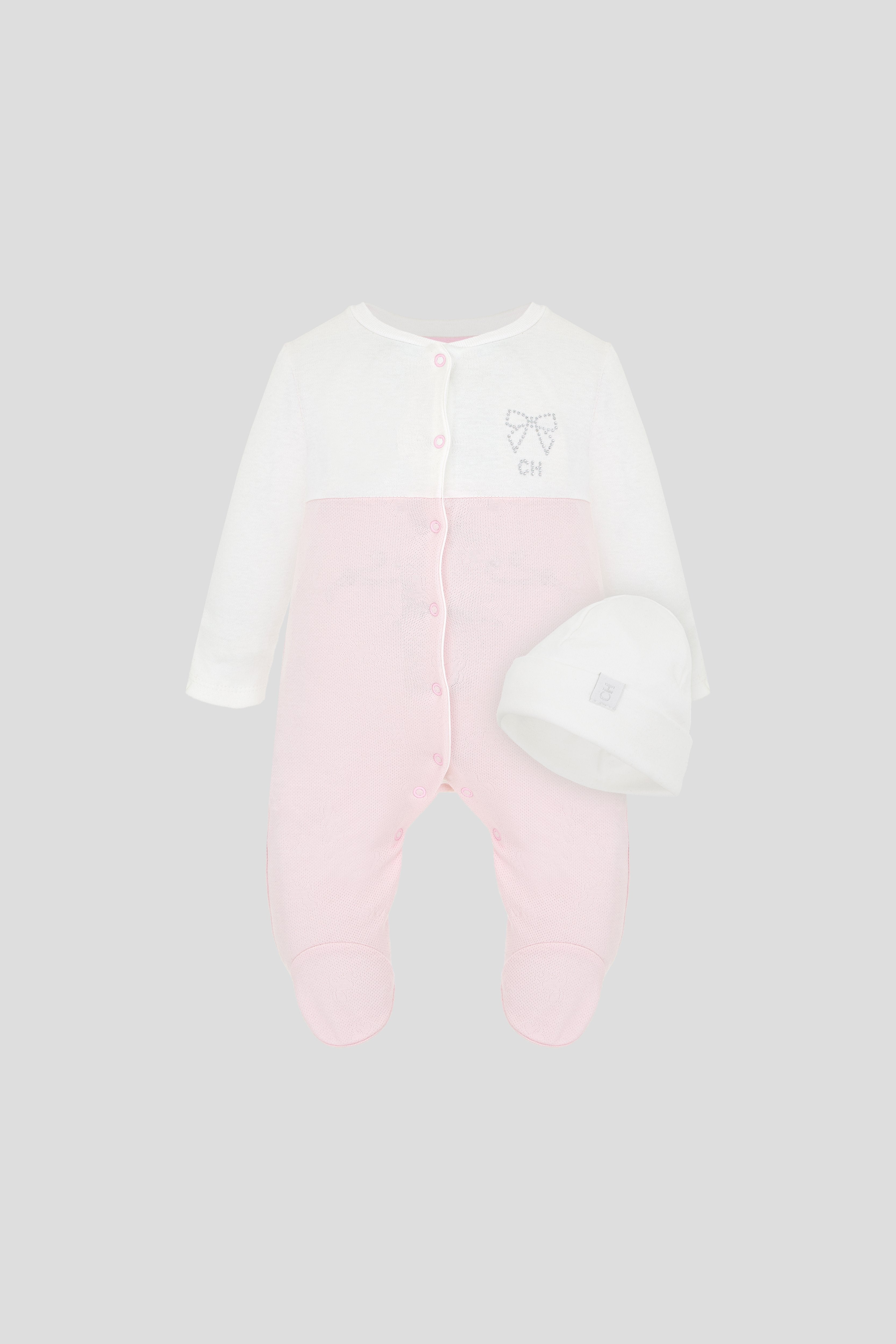 Smart Set for Baby Girl, pink/ecru