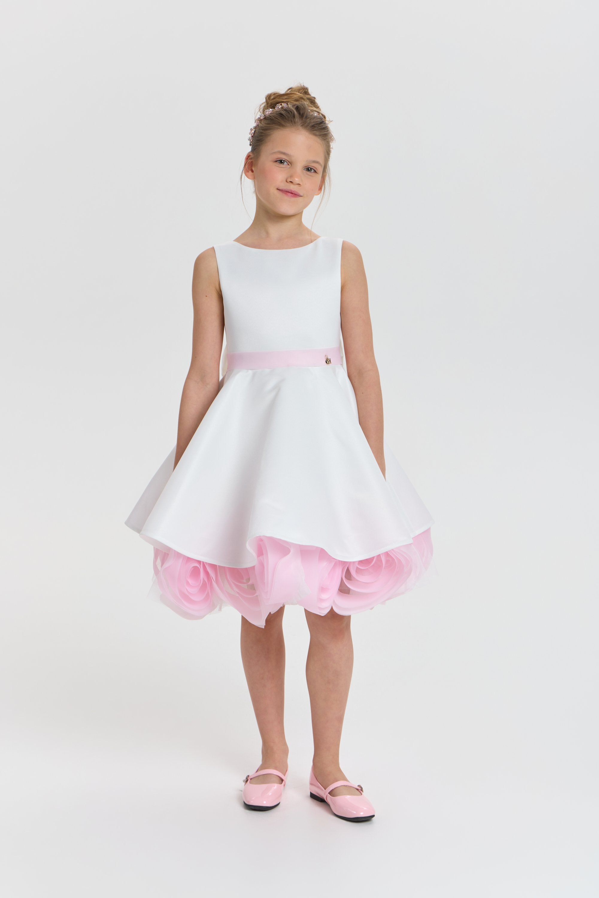 Elegant Dress with Roses