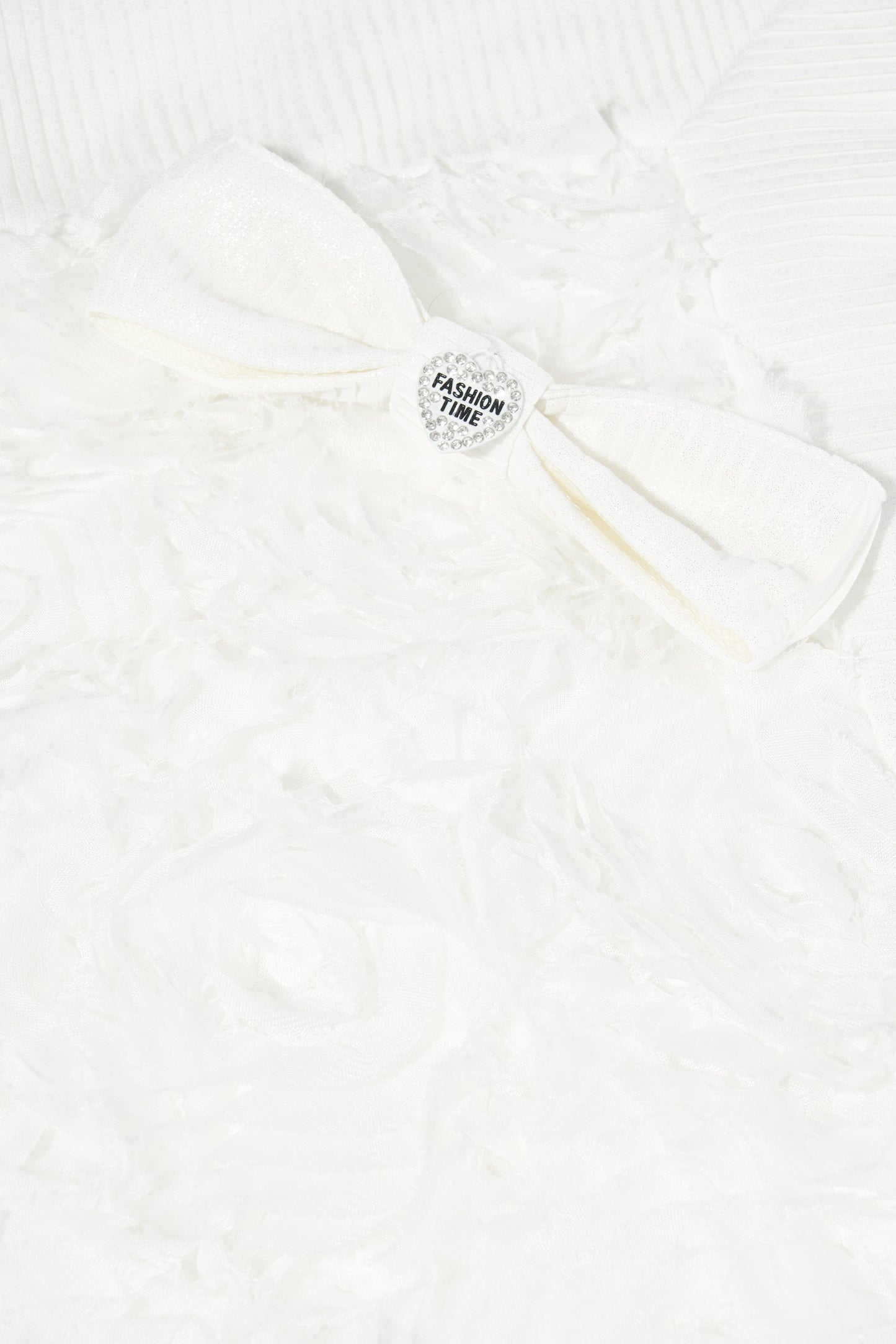 Lace Blanket with a Bow, ecru