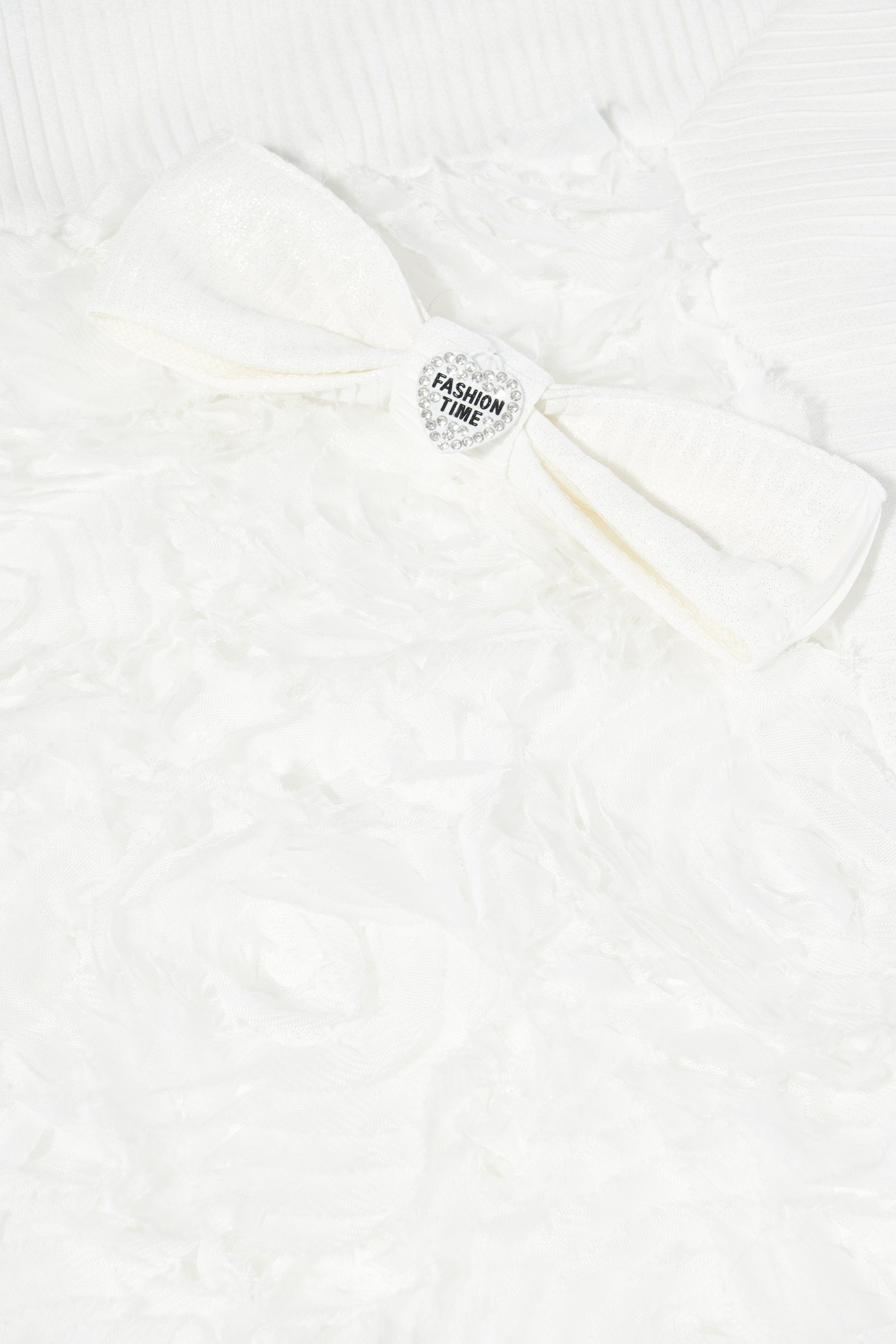 Lace Blanket with a Bow, ecru