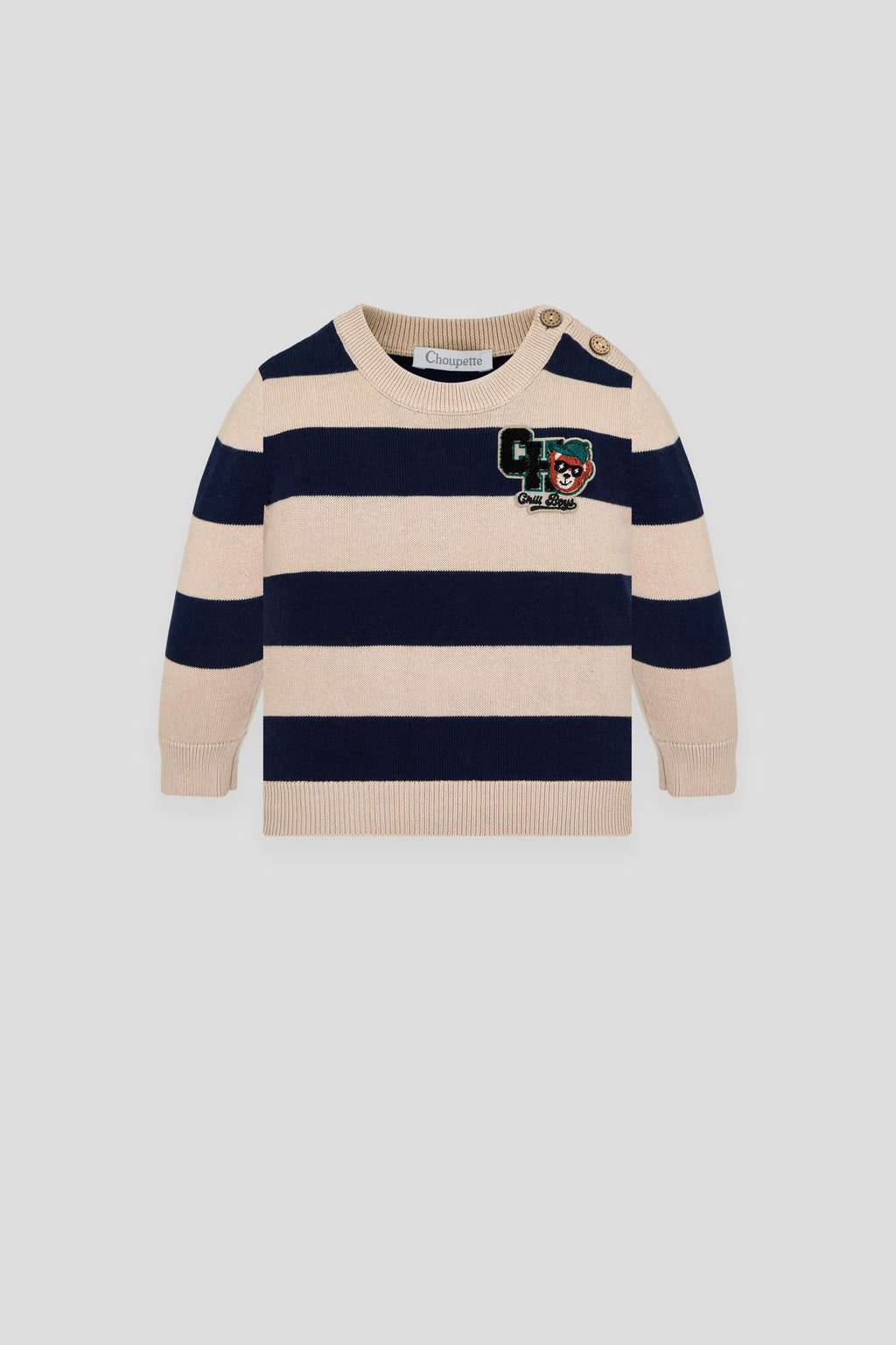 Stripe Teddy Jumper
