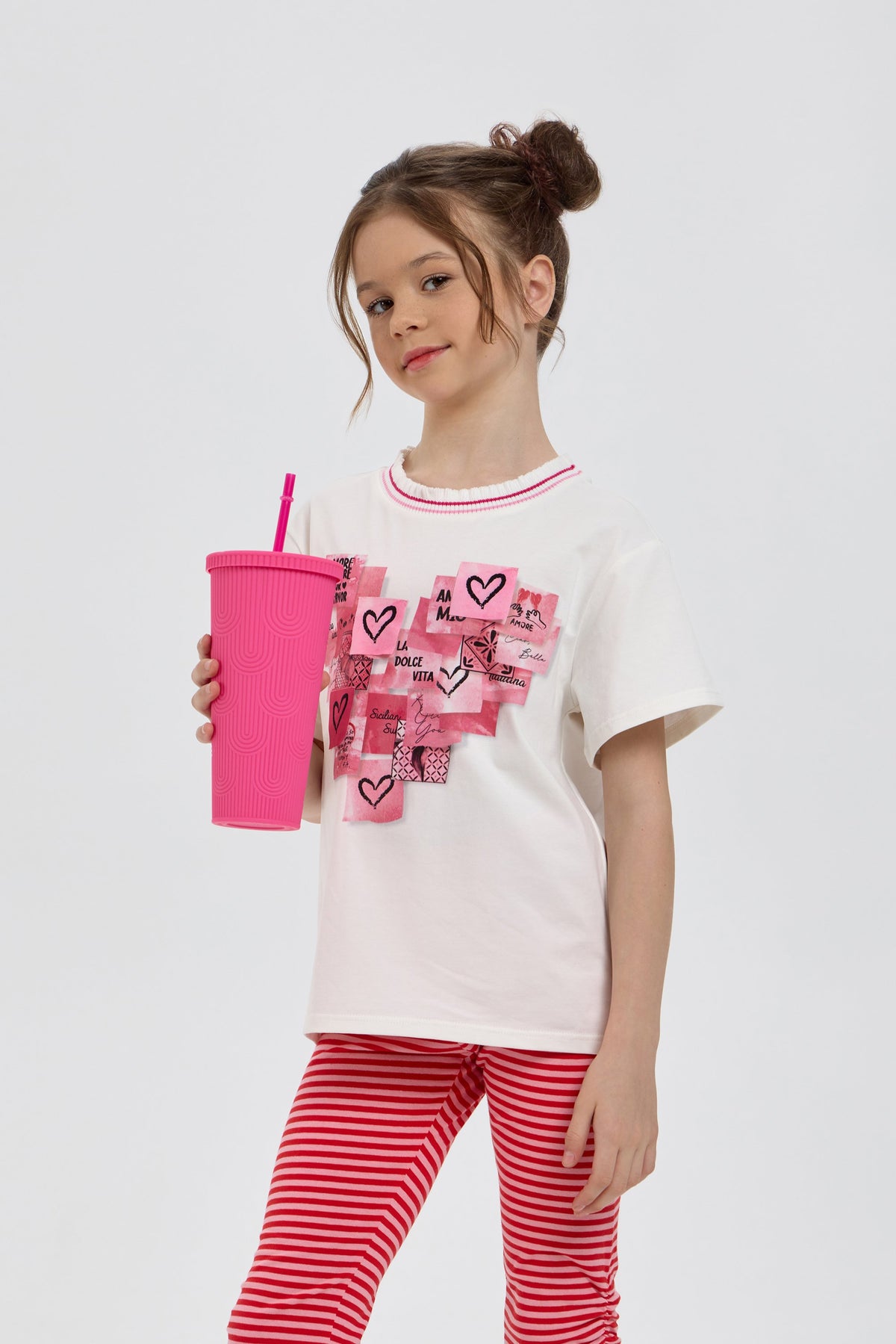 Heart Post-Its T-Shirt for girl