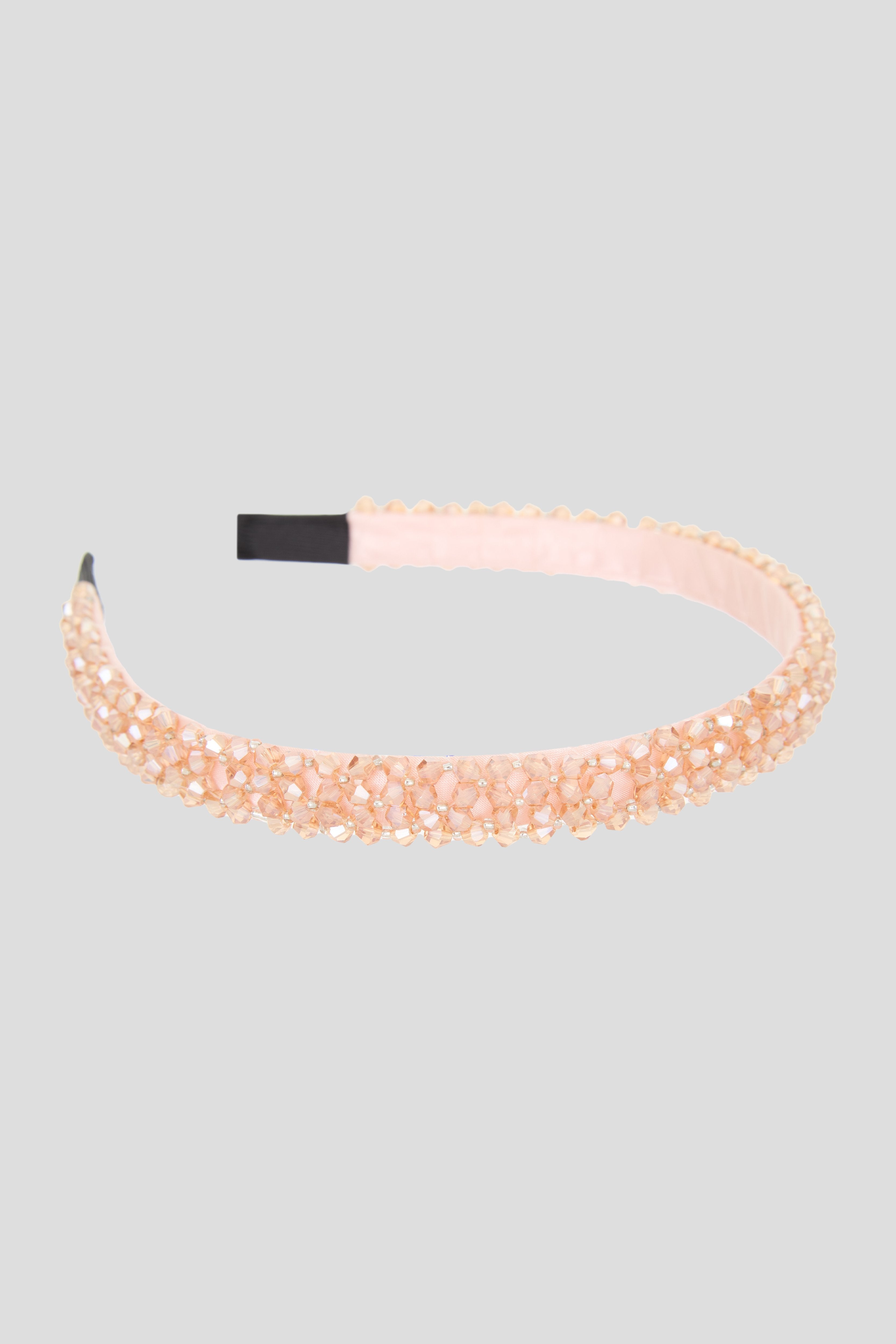 Pink Gold Rhinestones Headband