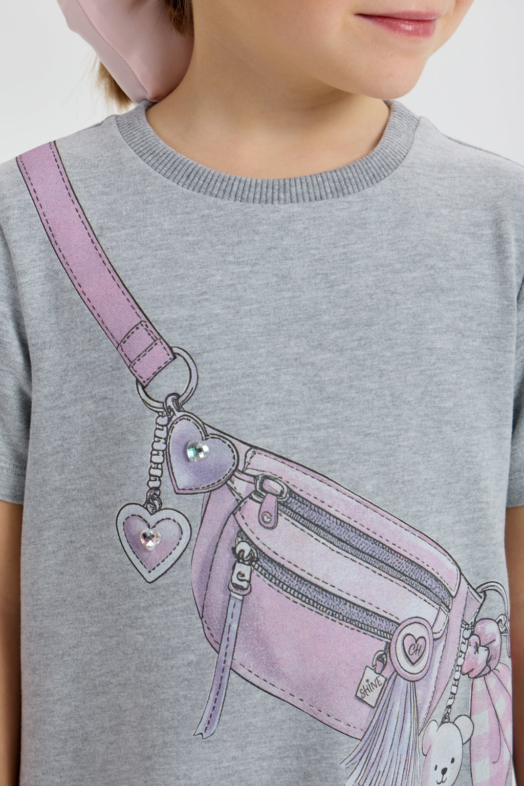 Stylish Dress with Purse Print