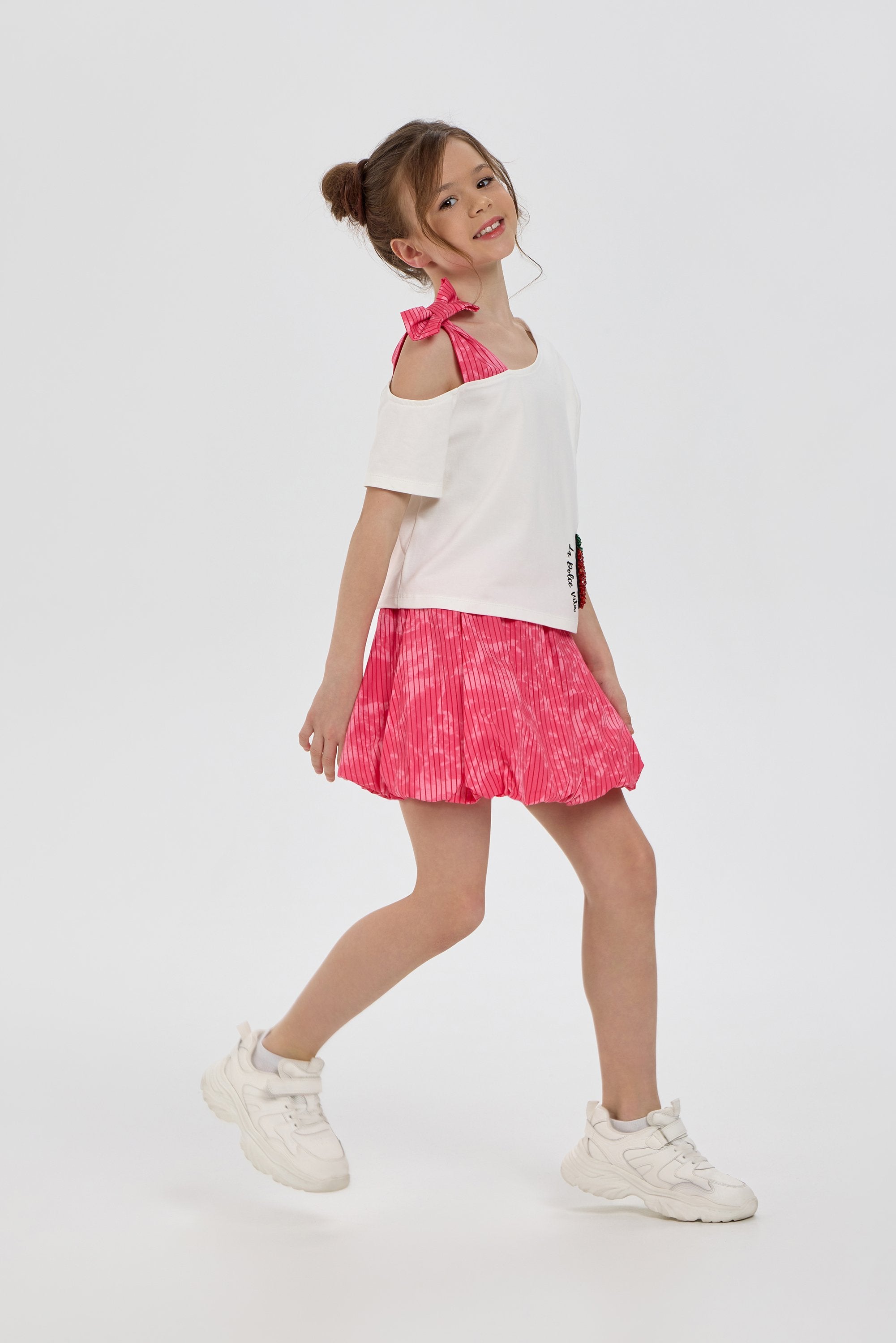 Balloon Skirt with Branded Print