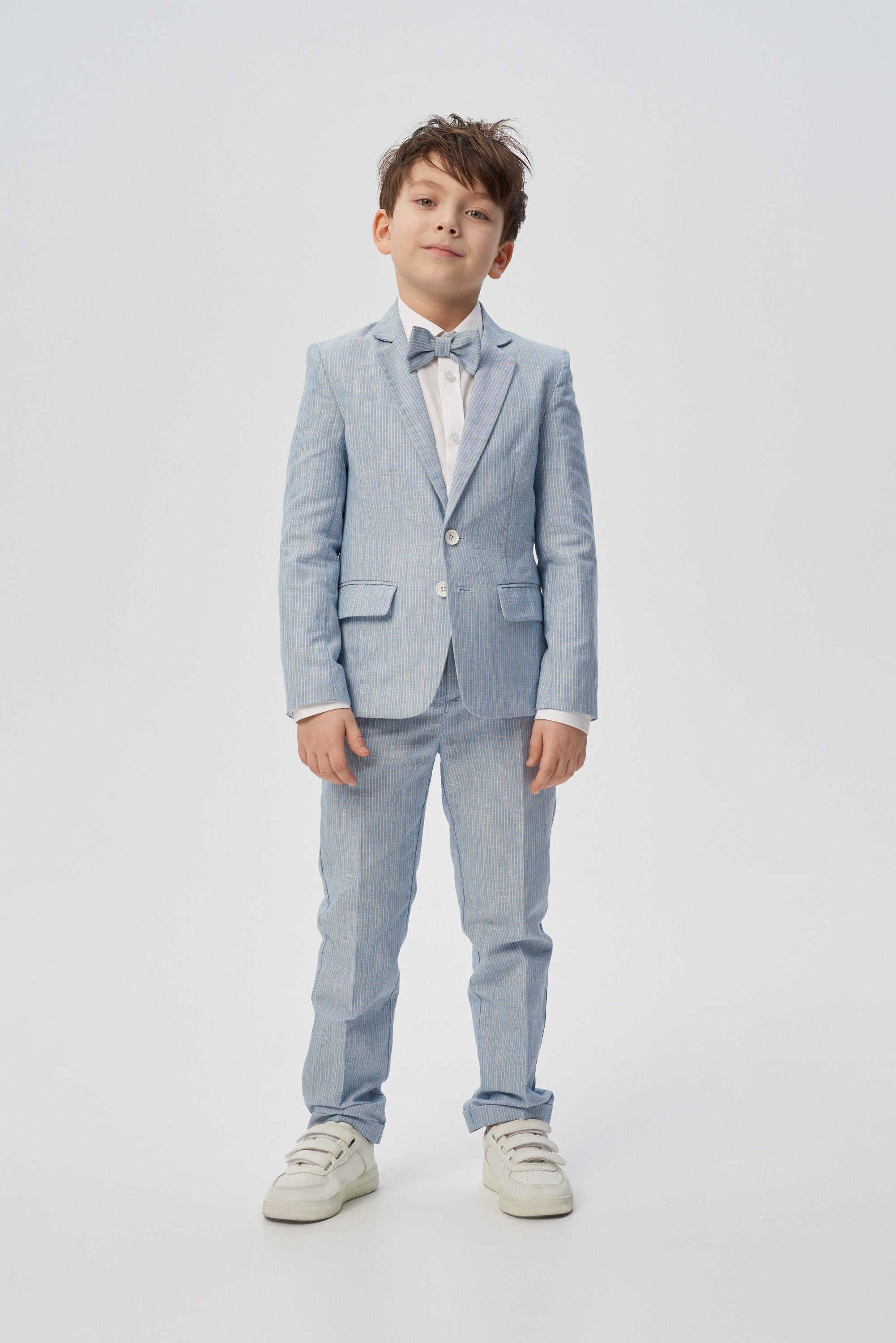 Striped blue smart blazer