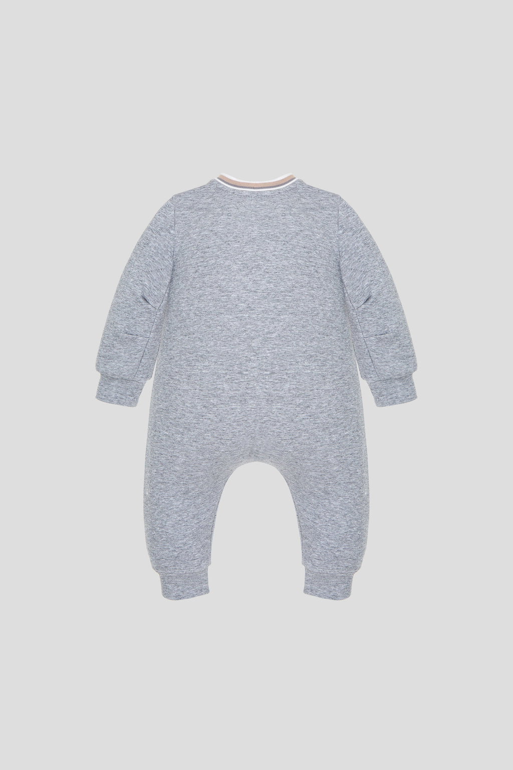 Grey Warm Overall with Teddy Applique