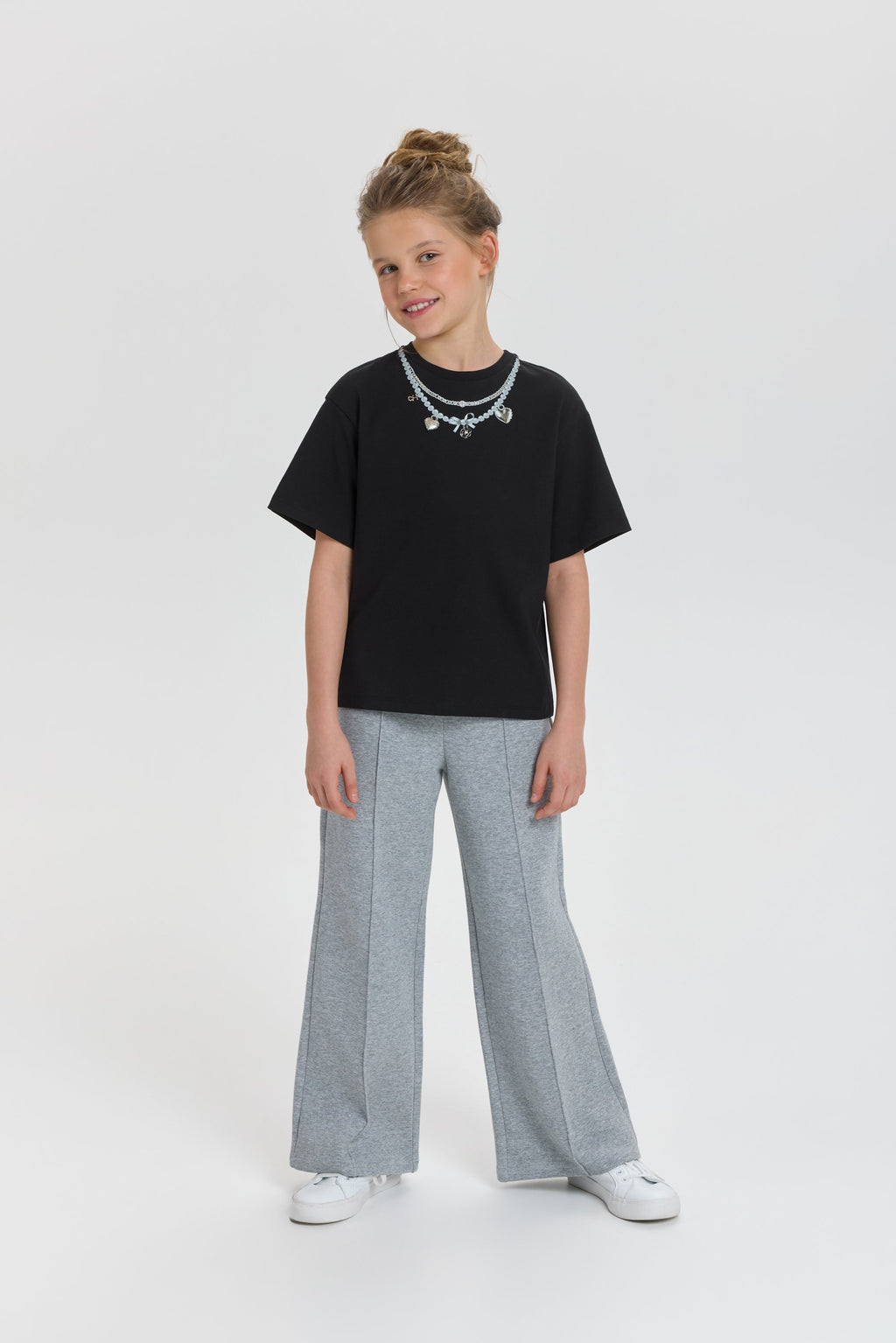 Neckless Decorated T-Shirt