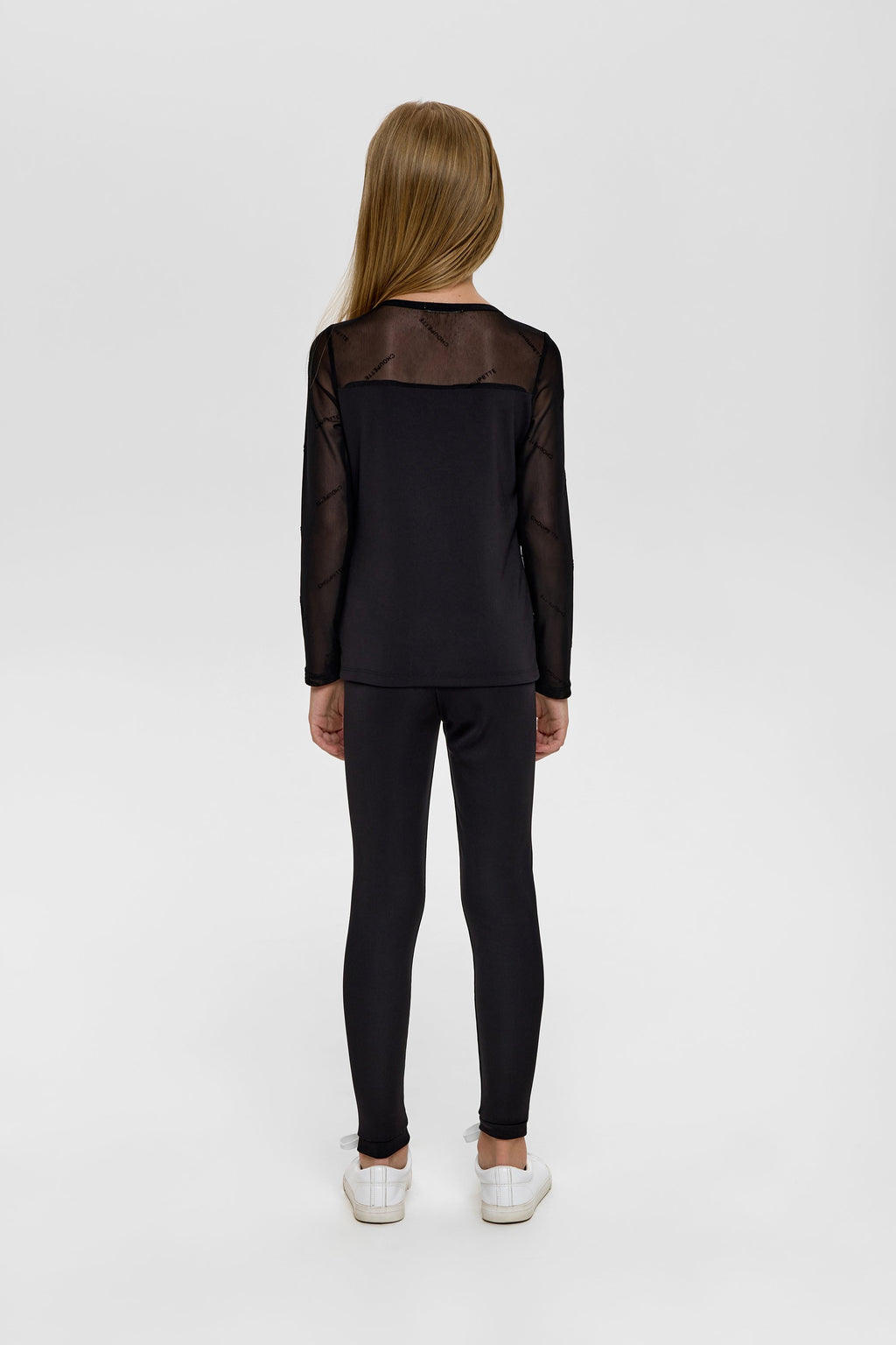Elegant Black Combined Blouse
